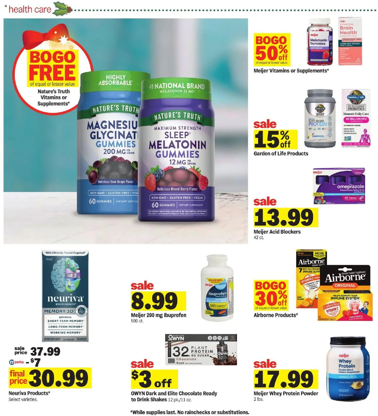Meijer Weekly Ad - valid from 12.11.2025 | Page: 30 | Products: Probiotics, Melatonin, Powder, Sugar