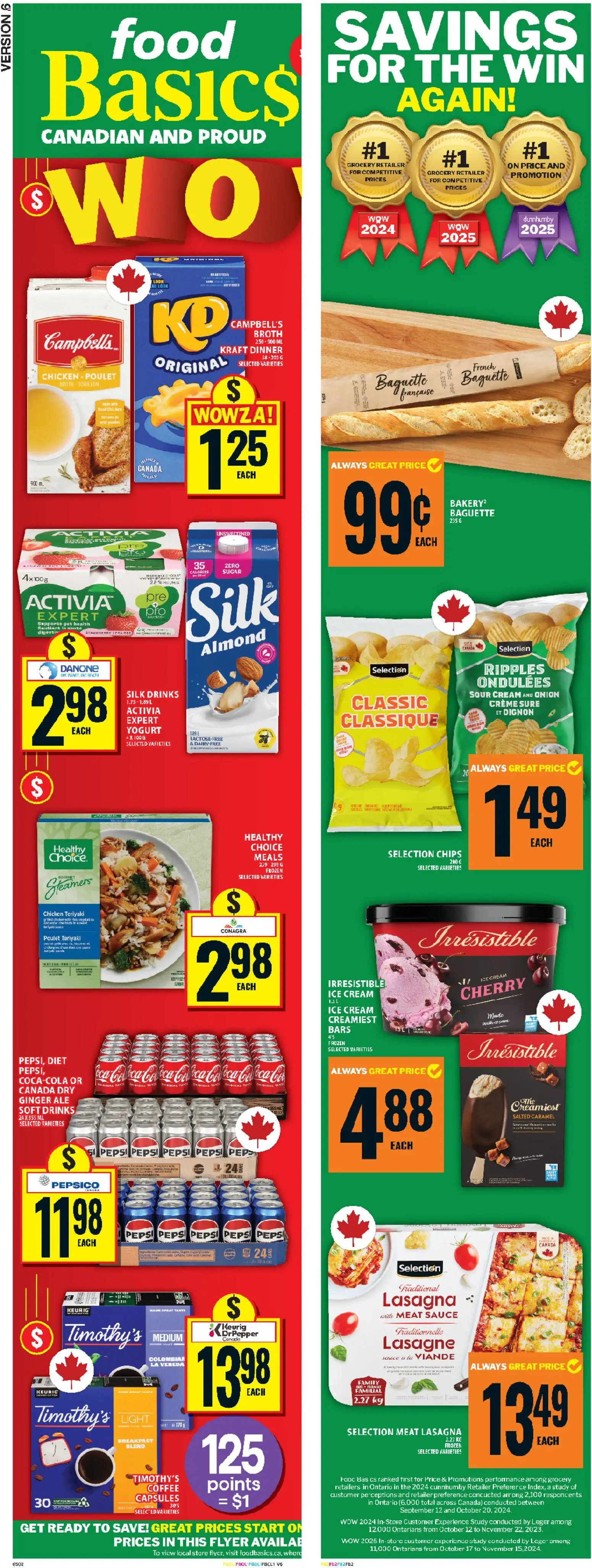 Food Basics flyer valid from 22.01.2026 | Page: 2 | Products: Sour cream, Chips, Yogurt, Coffee