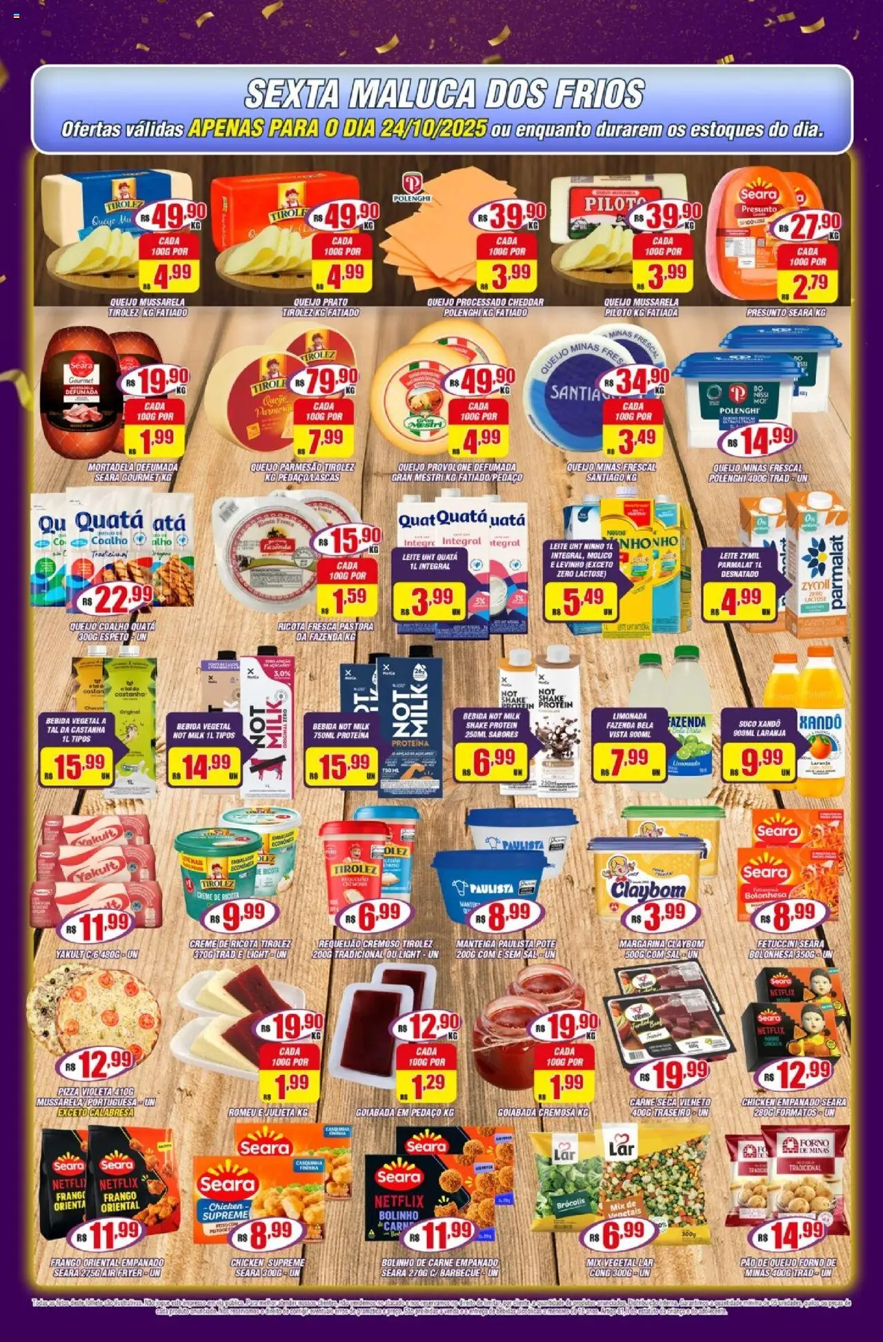 Violeta Supermercados Folheto - válido de 21.10.2025 | Página: 4 | Produtos: Forno, Queijo, Pizza, Parmesão