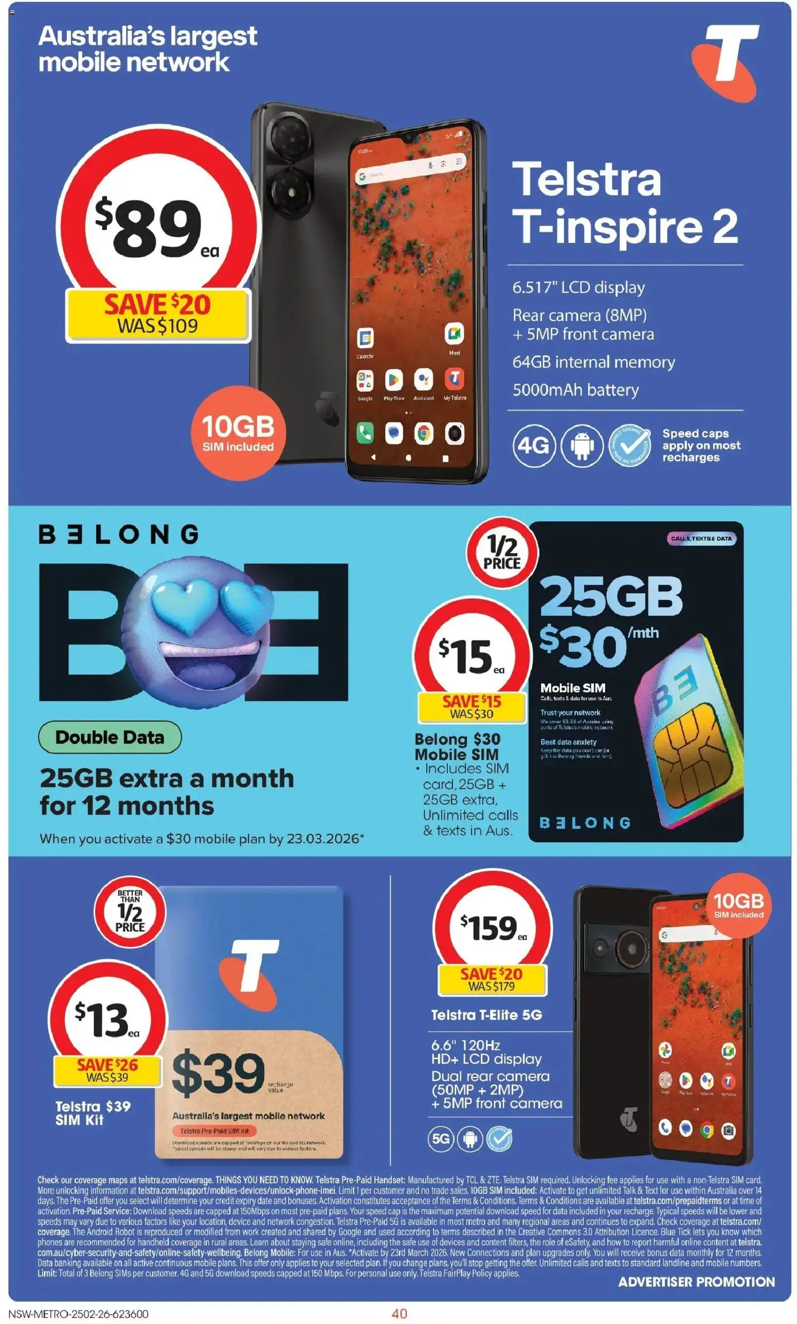 Coles catalogue - valid from 25.02.2026 | Page: 40 | Products: Cap, Device, Safe, Robot