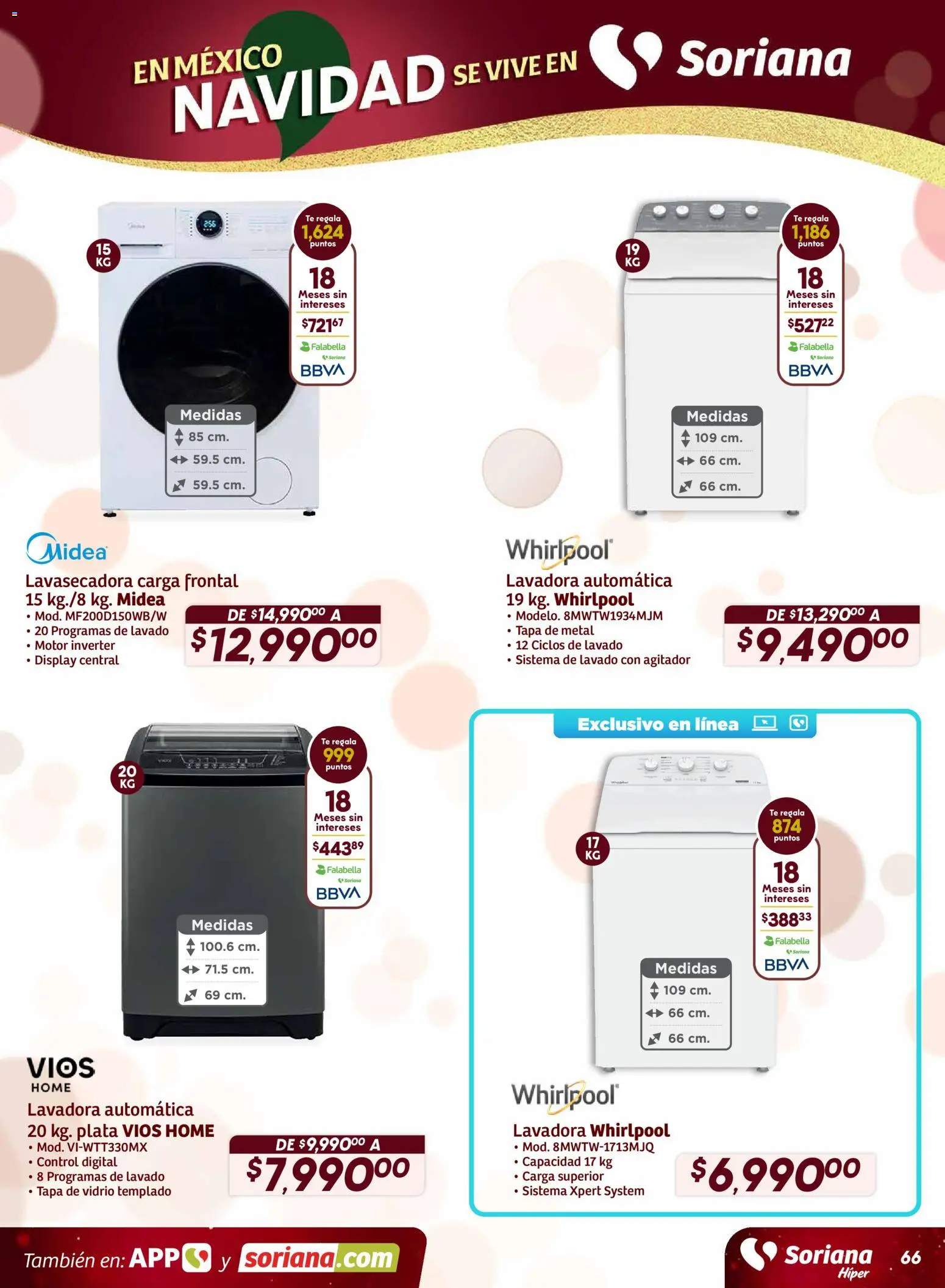 Nuevas ofertas de Soriana válidas en toda la República Mexicana desde el 27.11.2025. ¡Encuentra las mejores ofertas en Soriana - Preciazazaso Híper: Frontera Chih, Coah, Tamaulipas! | Página: 65 | Productos: Lavadora, Té