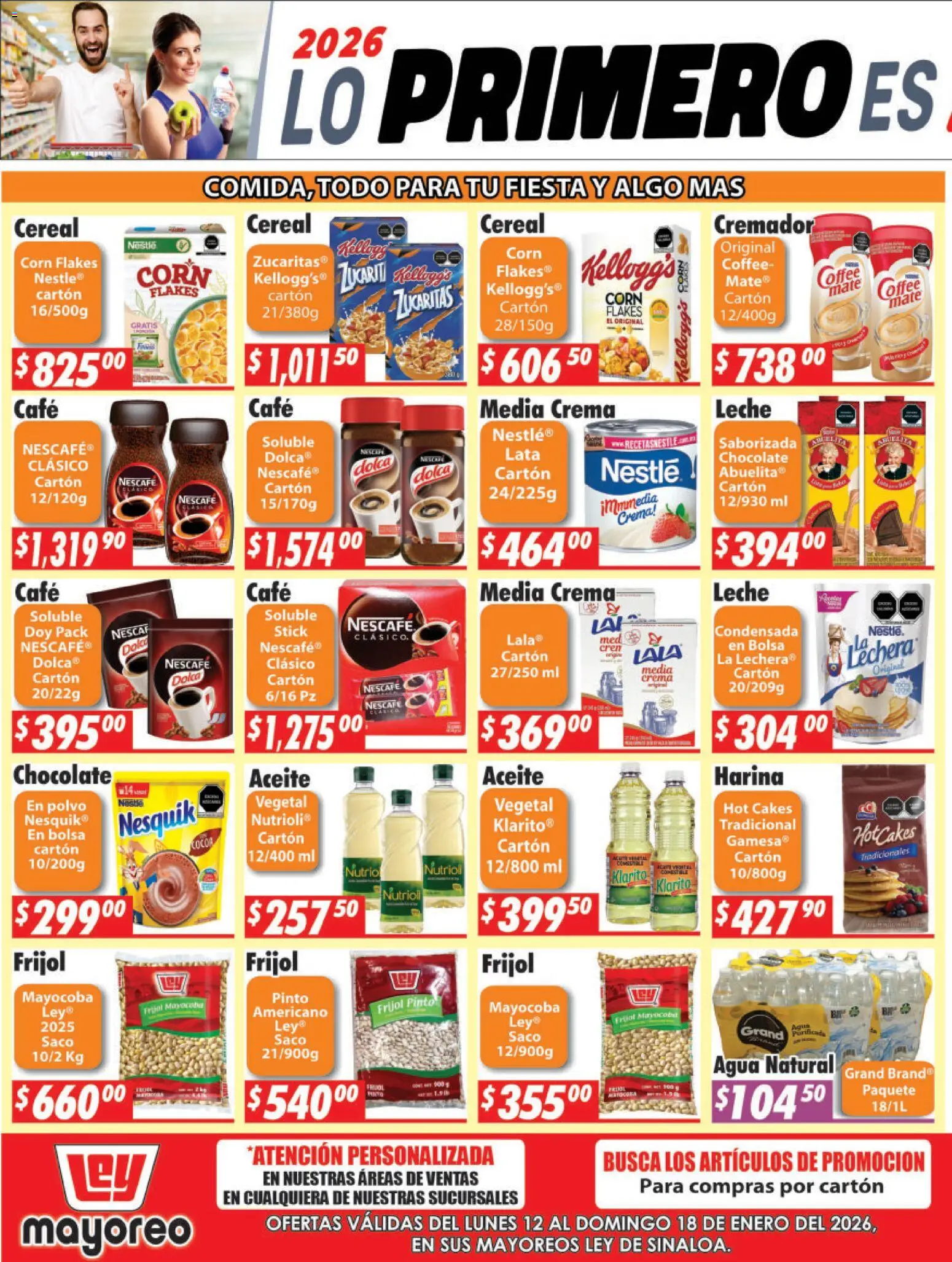 Nuevas ofertas de Casa Ley válidas en toda la República Mexicana desde el 12.01.2026. ¡Encuentra las mejores ofertas en Casa Ley folleto Sinaloa! | Página: 3 | Productos: Harina, Leche, Mate, Polvo