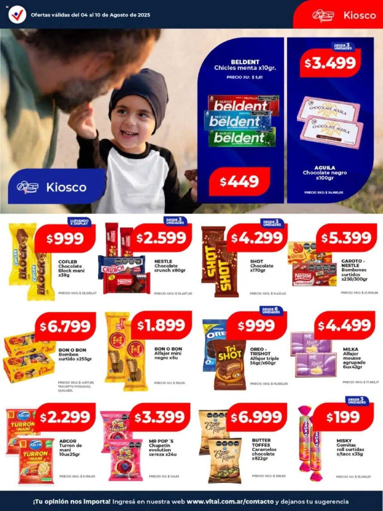 Vital - Ofertas │ válido desde el 04.08.2025 | Página: 21 | Productos: Gomitas, Chicles, Mousse, Alfajor