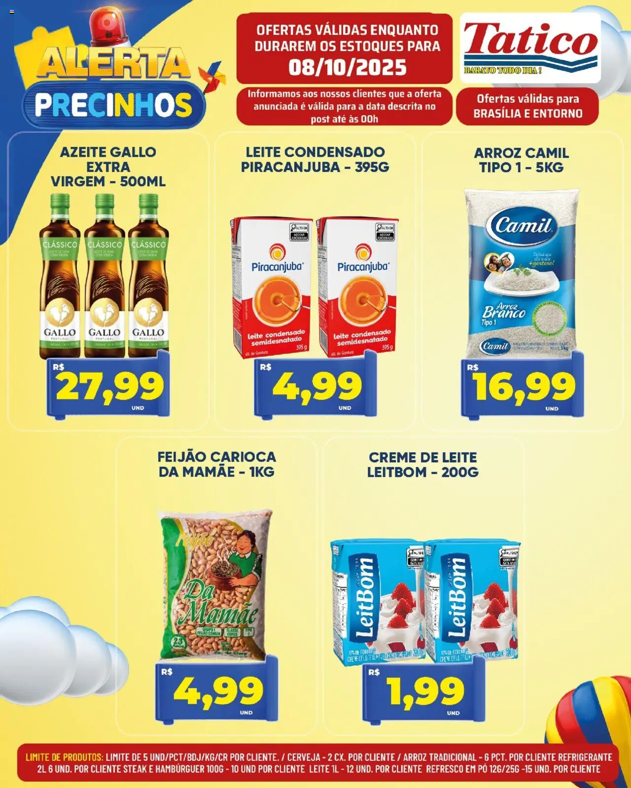 Tatico Folheto - válido de 09.10.2025 | Página: 29 | Produtos: Pó, Hambúrguer, Refrigerante, Leite condensado