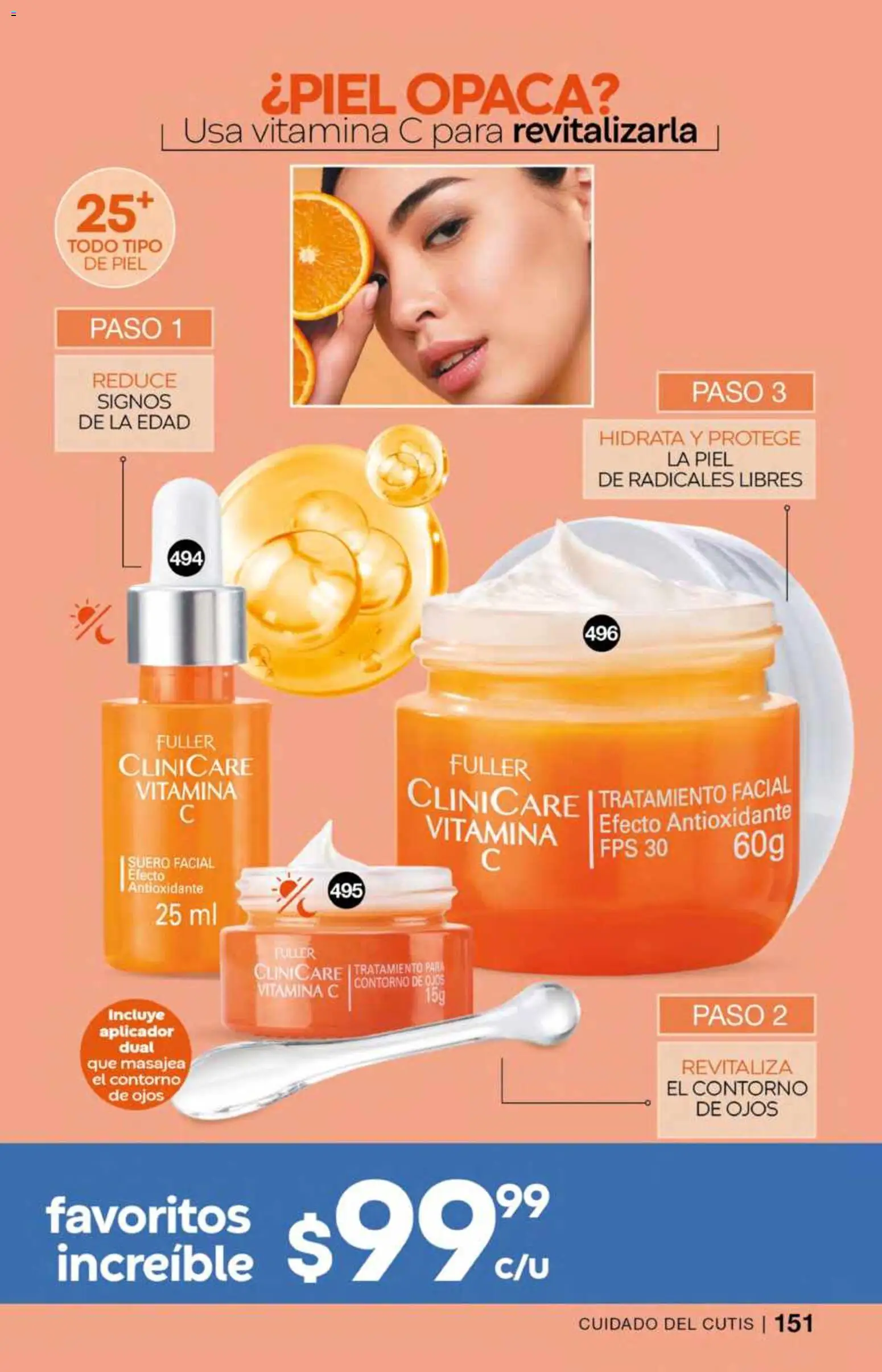 Nuevas ofertas de Fuller válidas en toda la República Mexicana desde el 26.11.2025. ¡Encuentra las mejores ofertas en Fuller campaña 17 2025! | Página: 153 | Productos: Contorno de ojos, Contorno