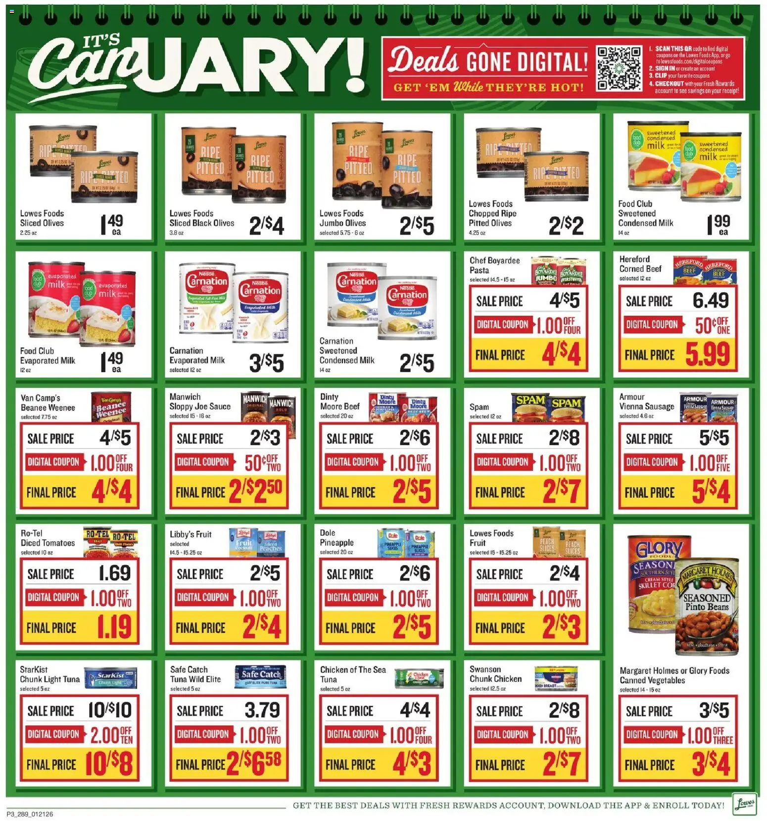 Lowes Foods Weekly Ad - GA - valid from 21.01.2026 | Page: 4 | Products: Safe, Peaches, Tomatoes, Sauce