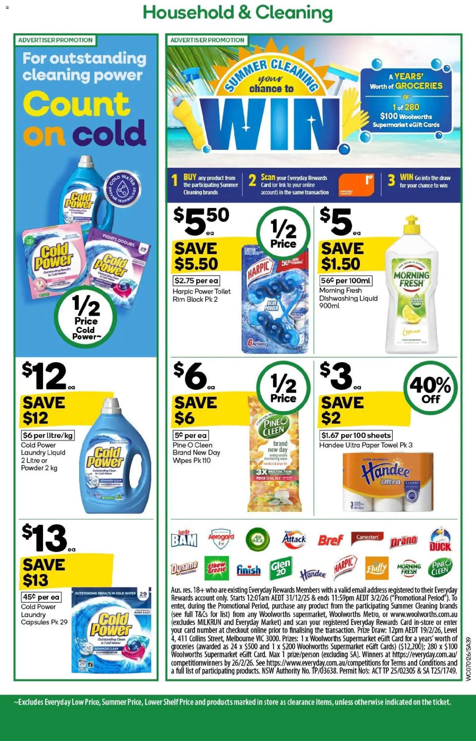 Woolworths catalogue - valid from 07.01.2026 | Page: 39 | Products: Shelf, Household, Powder, Water