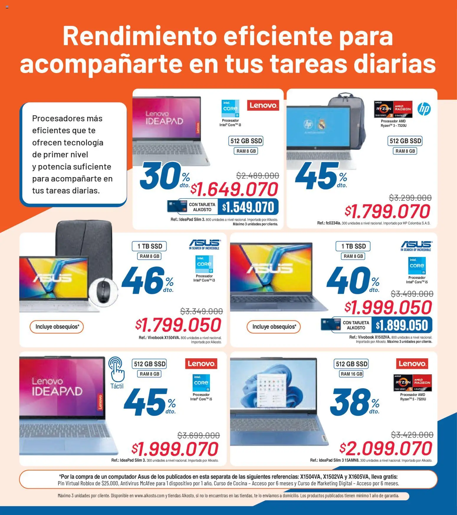 Alkosto revista - valida desde el 31.01.2026 | Página: 6 | Productos: Té, Cocina, Computador