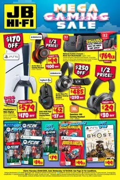 Preview of JB Hi-Fi - Mega Gaming Sale - valid from 25.09.2025