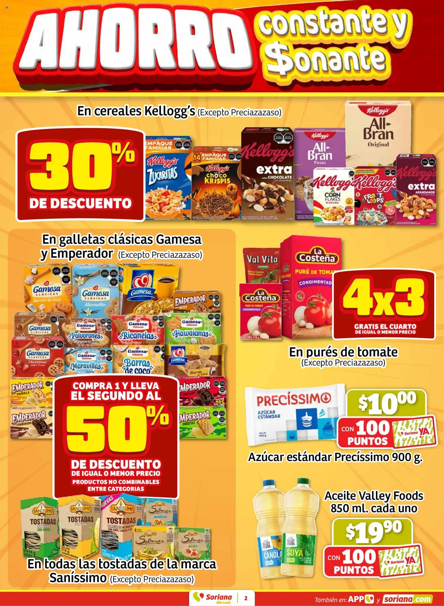 Nuevas ofertas de Soriana válidas en toda la República Mexicana desde el 08.01.2026. ¡Encuentra las mejores ofertas en Soriana - Fin de Semana Mercado: BCS, Son y Sin  ! | Página: 2 | Productos: Tomate, Arándanos, Pure de Tomate, Galletas