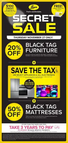 Preview of Leon's flyer / circulaire from shop Leon's valid from 27.11.2025