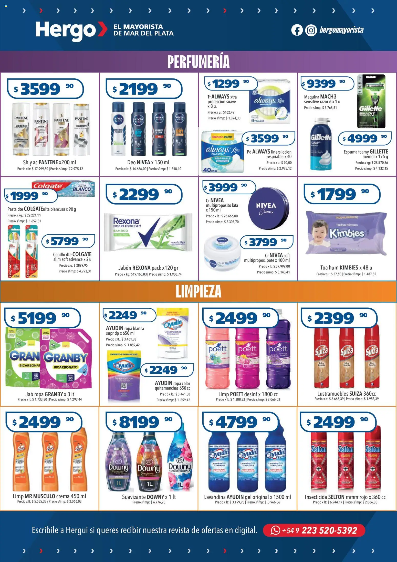 Hergo catálogo │ válido desde el 22.10.2025 | Página: 4 | Productos: Lavandina, Insecticida, Ropa, Pasta