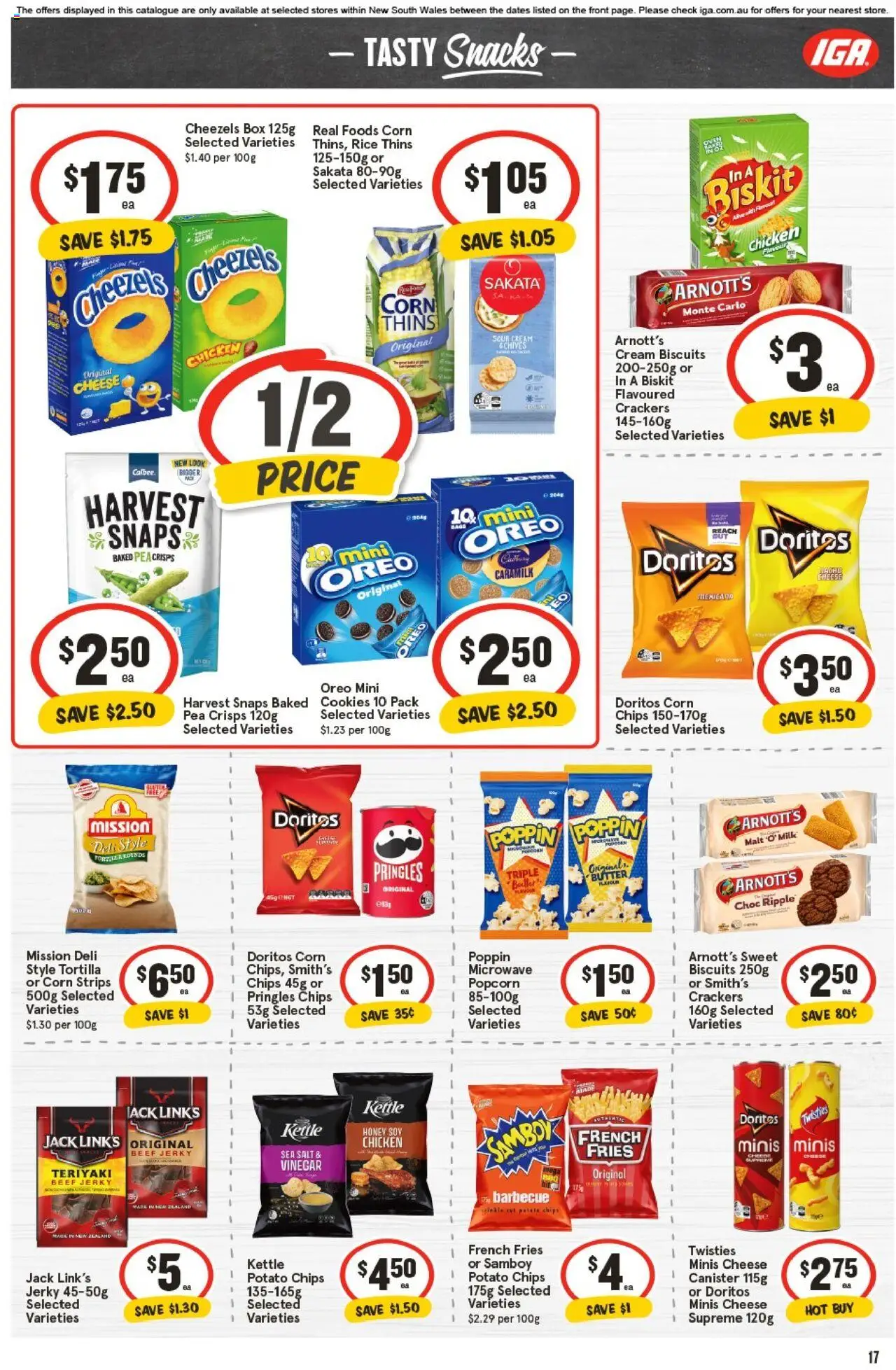IGA catalogue - valid from 22.10.2025 | Page: 16 | Products: Box, Cheese, Chips, Kettle