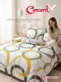 Vista previa de Colchas Concord catálogo, nuevo folleto de la tienda, válido en México a partir del 01.05.2026