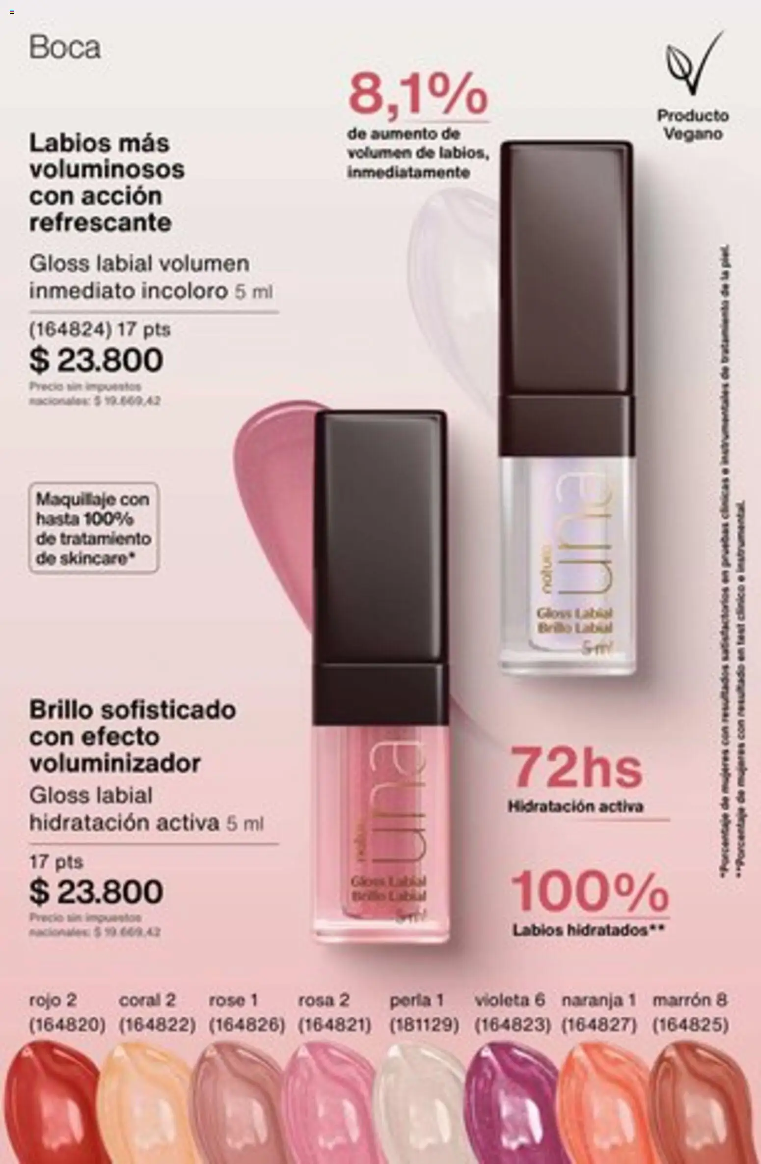 Catálogo Natura Ciclo 1/2026 │ válido desde el 04.12.2025 | Página: 127 | Productos: Maquillaje, Brillo