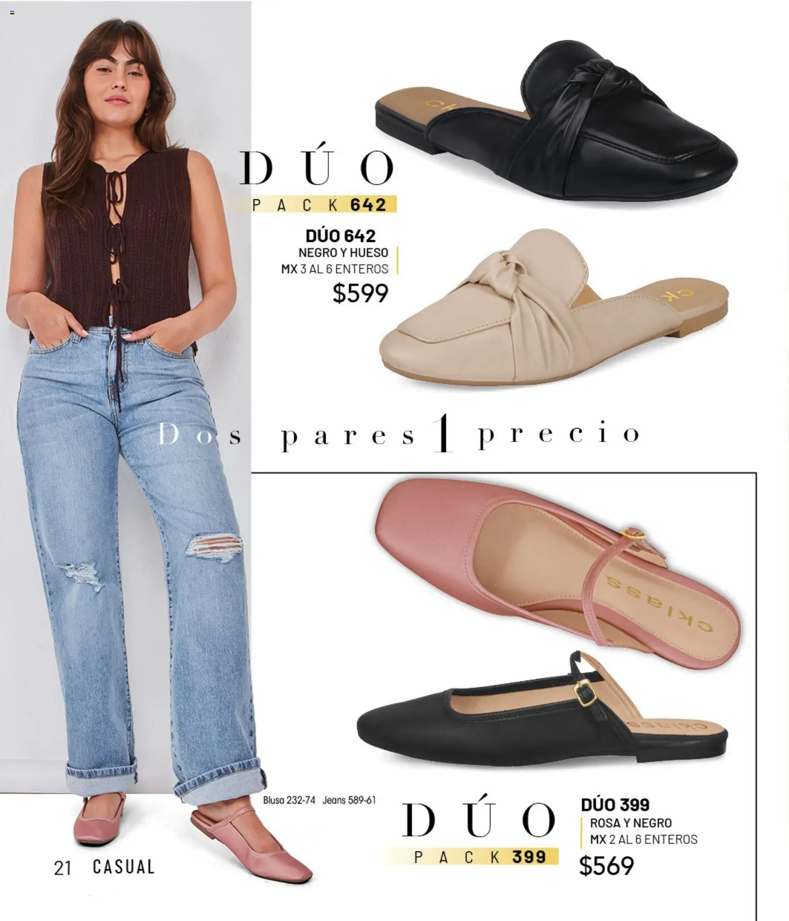 Nuevas ofertas de Cklass válidas en toda la República Mexicana desde el 02.01.2026. ¡Encuentra las mejores ofertas en Cklass catálogo Sandalias! | Página: 51 | Productos: Blusa