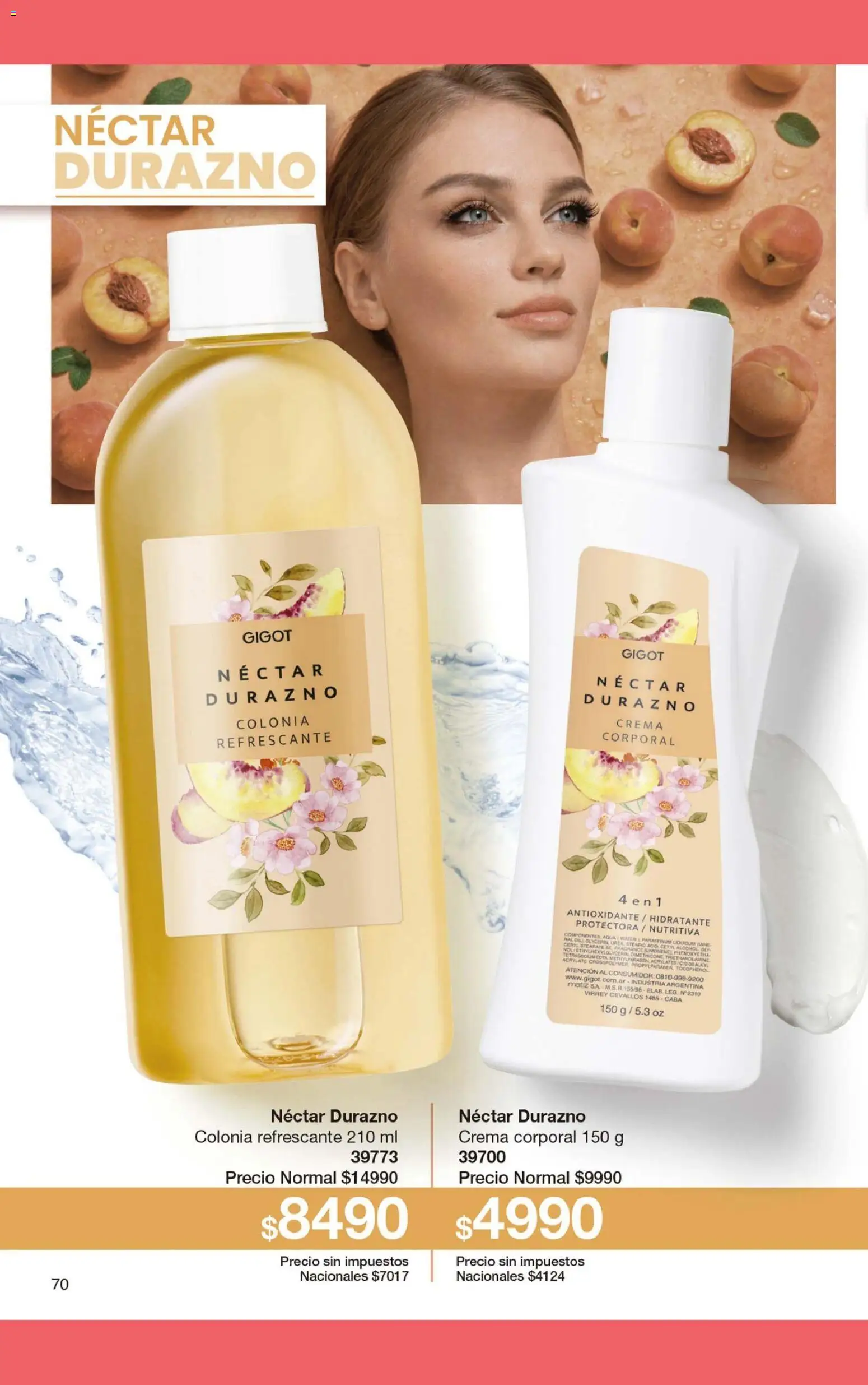 Gigot - CAMPAÑA 05 │ válido desde el 28.02.2026 | Página: 82 | Productos: Durazno, Crema