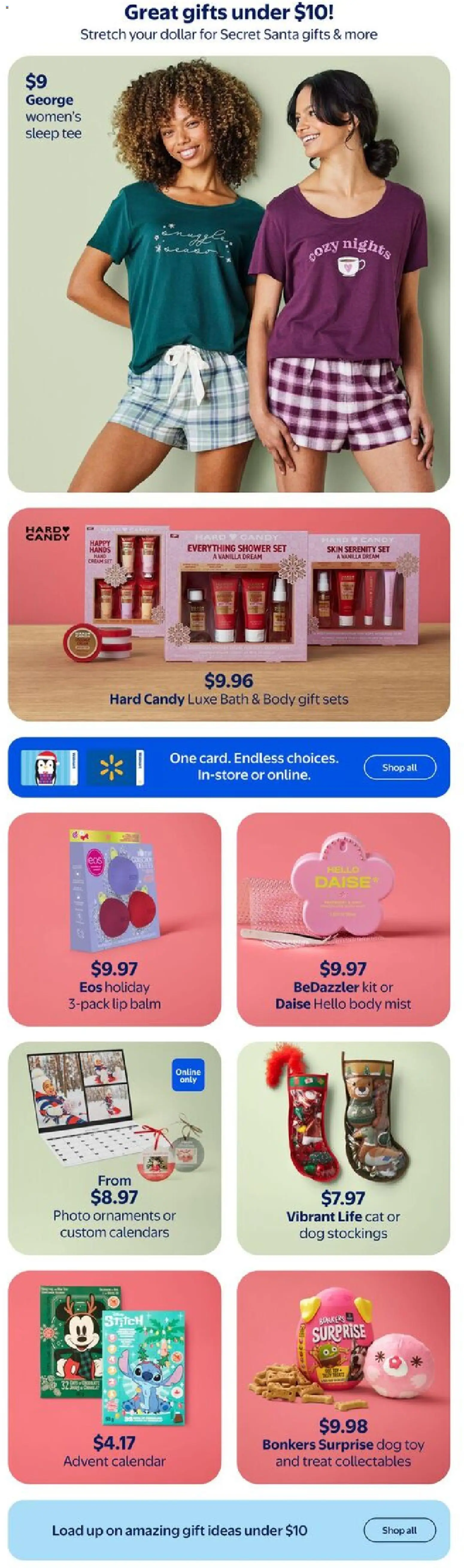 Walmart flyer valid from 30.10.2025 | Page: 4 | Products: Cream, Bath, Shower