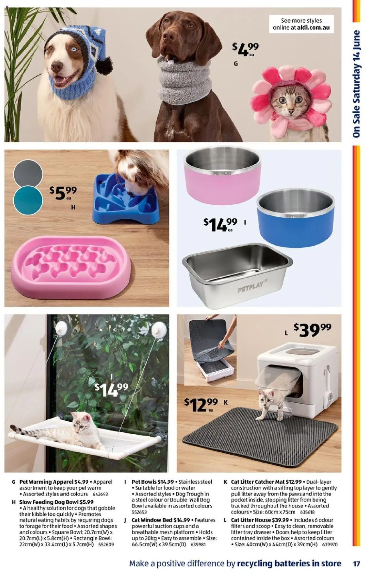 Aldi catalogue - valid from 11.06.2025 | Page: 17 | Products: Cups, Water, Batteries, Bed