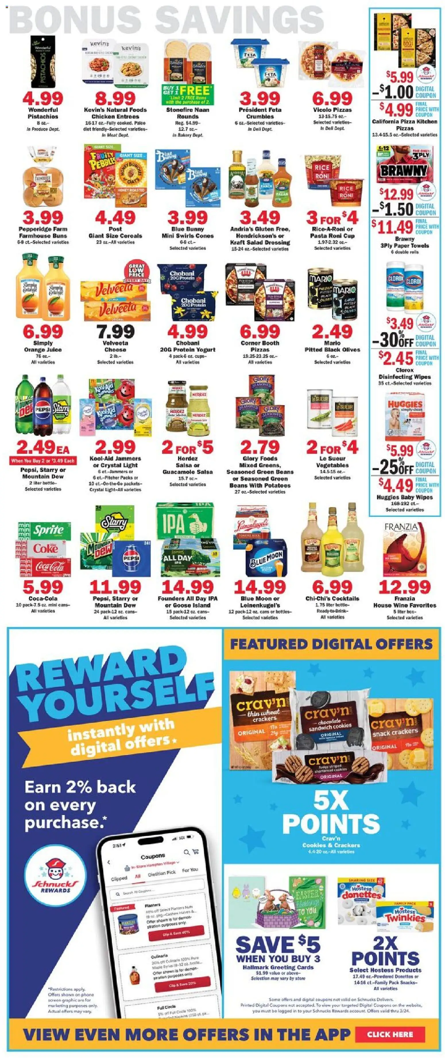 Schnucks Weekly Print Ad - IL - valid from 18.03.2026 | Page: 5 | Products: Cheese, Rice, Vegetables, Phone