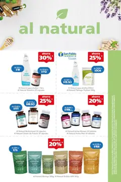Nuevas ofertas de Farmacia San Pablo válidas en toda la República Mexicana desde el 10.08.2025. ¡Encuentra las mejores ofertas en Farmacia San Pablo catálogo! | Página: 3 | Productos: Agua, Cúrcuma, Té, Polvo