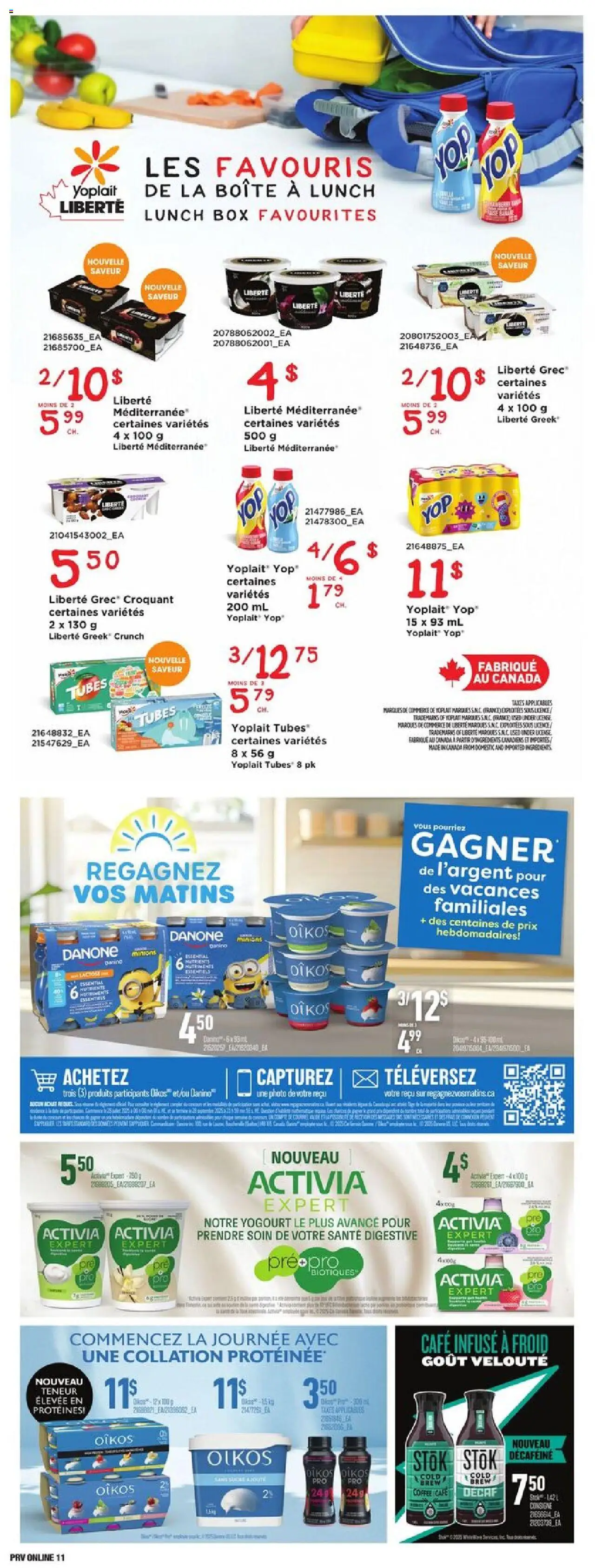 Provigo flyer valid from 11.09.2025 | Page: 11 | Products: Box, Coffee