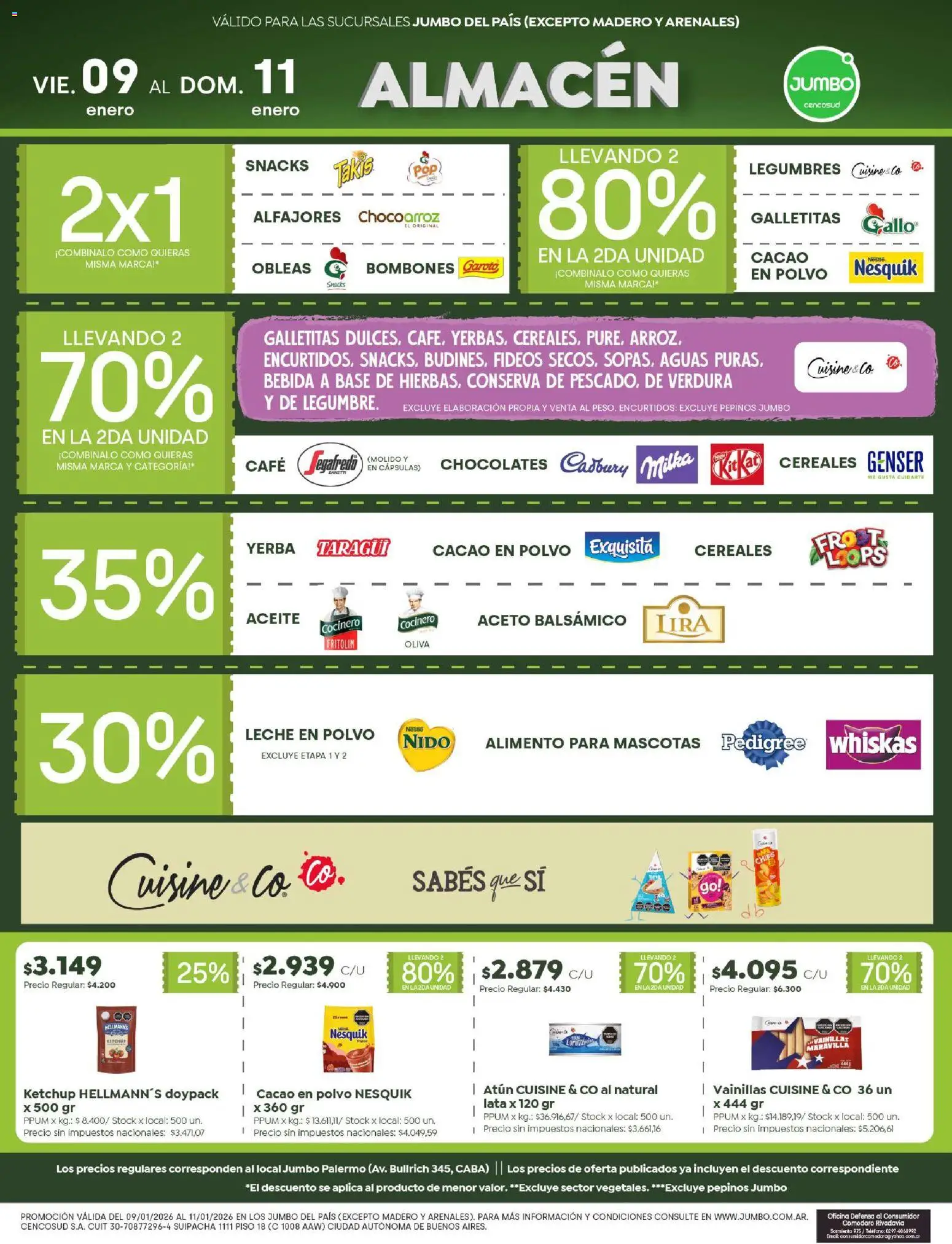 Jumbo - Ofertas | Salta & Tucumán │ válido desde el 09.01.2026 | Página: 2 | Productos: Aceite, Leche, Café, Pepinos