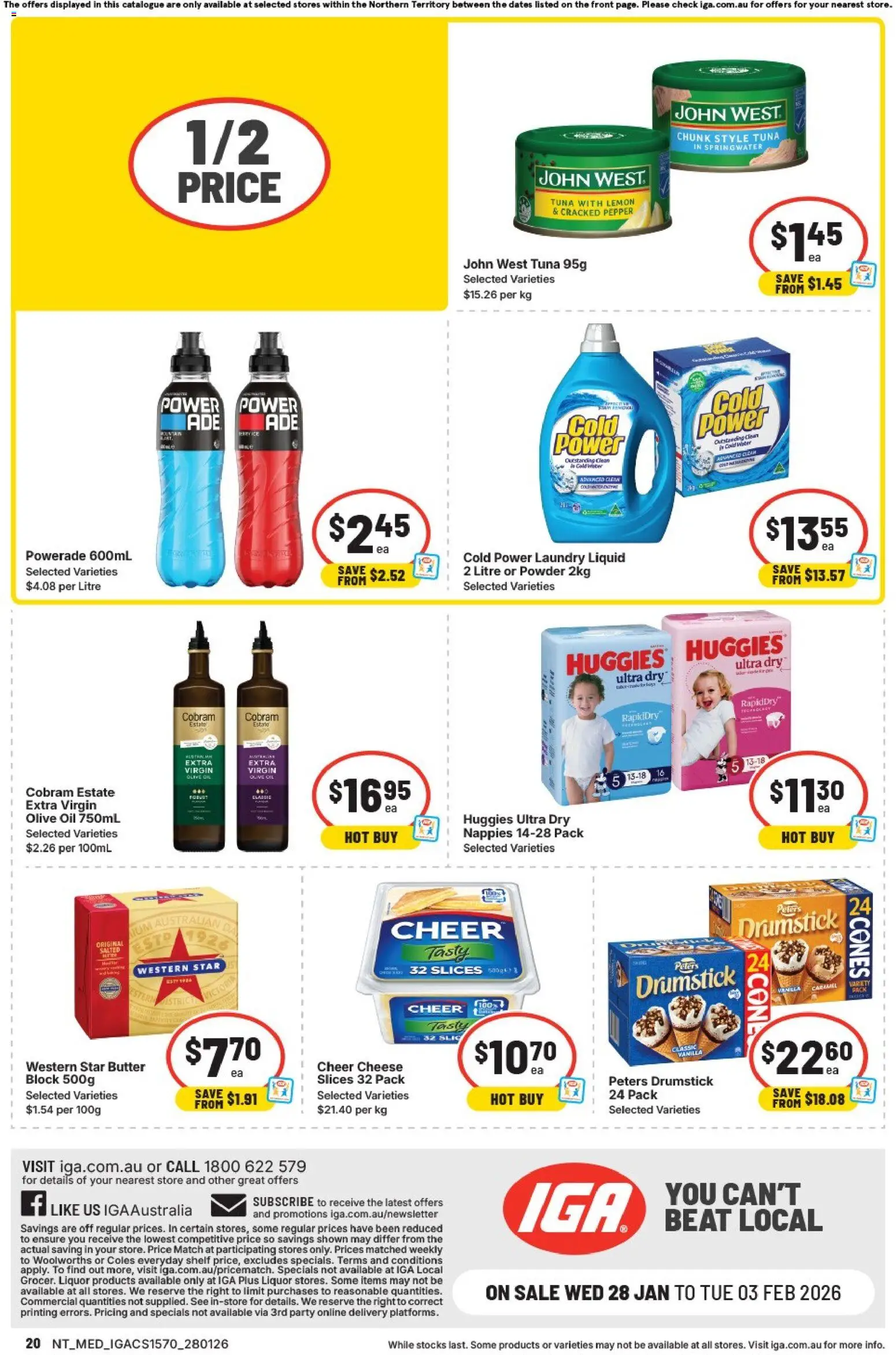 IGA catalogue - valid from 28.01.2026 | Page: 16 | Products: Oil, Olive oil, Water, Lemon