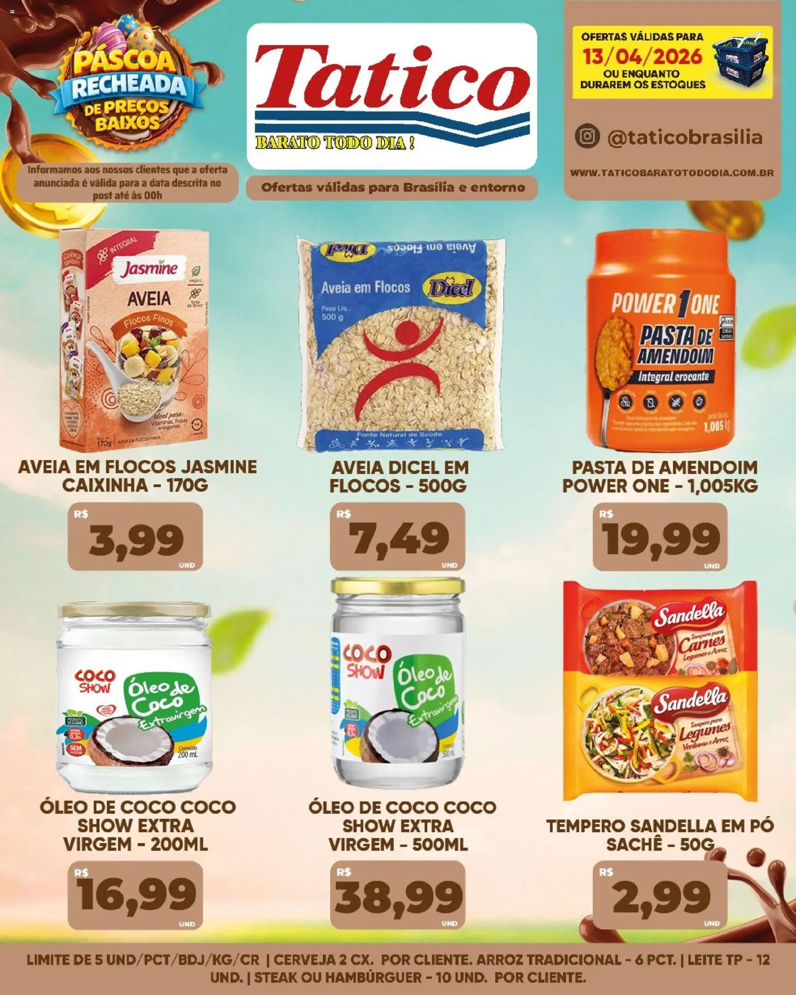 Tatico Folheto - válido de 14.04.2026 | Página: 28 | Produtos: Coco, Óleo, Hambúrguer, Óleo de coco