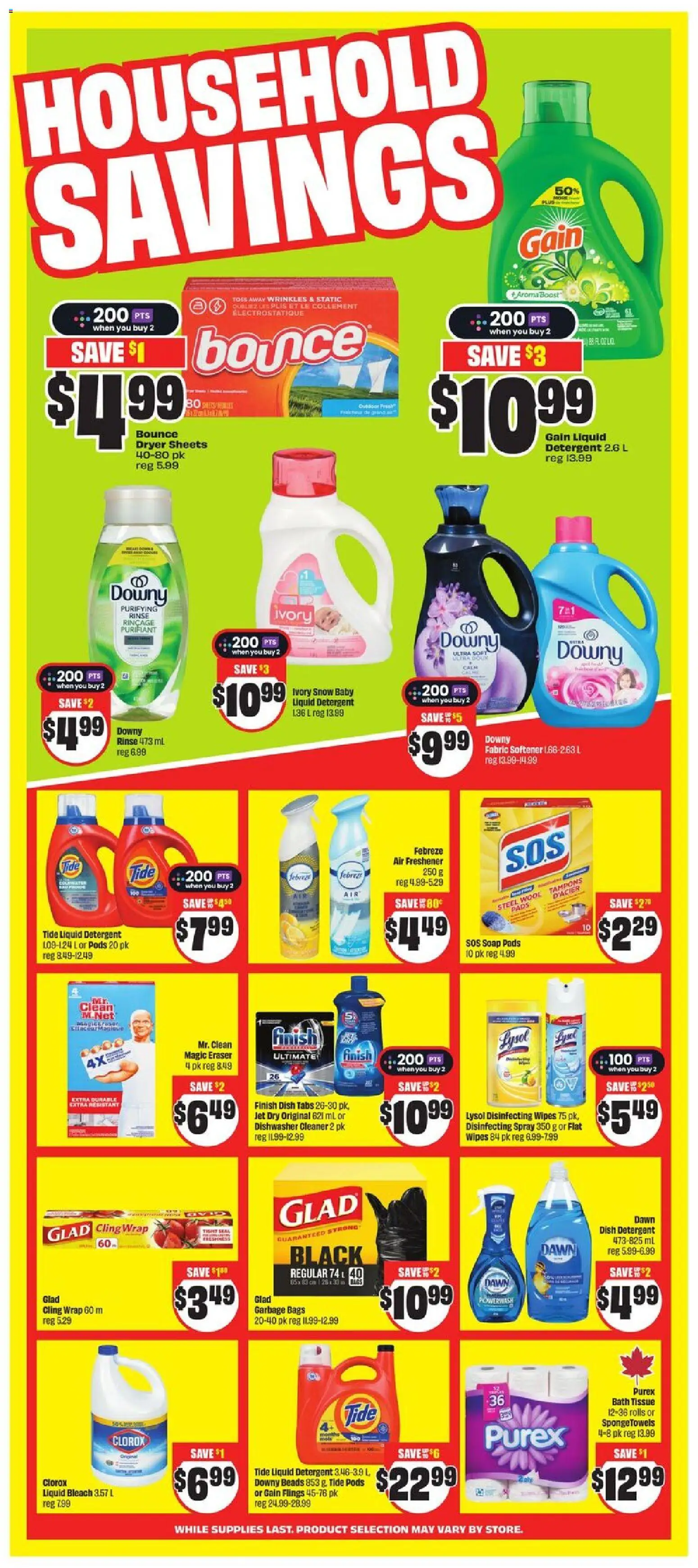 FreshCo flyer valid from 22.01.2026 | Page: 6 | Products: Dryer, Fabric softener, Detergent, Bath