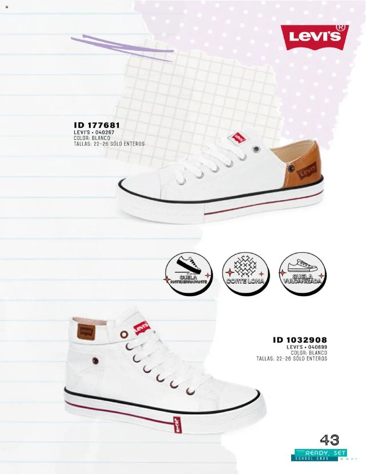 Nuevas ofertas de Price Shoes válidas en toda la República Mexicana desde el 26.08.2025. ¡Encuentra las mejores ofertas en Price Shoes - Catálogo Ready for School ! | Página: 43 | Productos: Lona