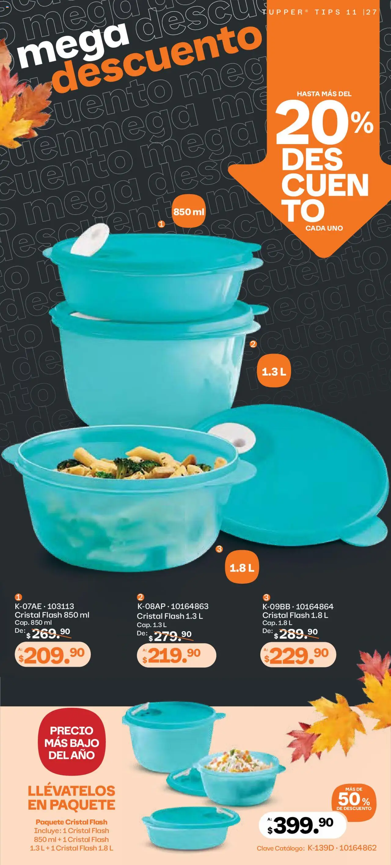 Nuevas ofertas de Tupperware válidas en toda la República Mexicana desde el 06.10.2025. ¡Encuentra las mejores ofertas en Tupperware - Catálogo! | Página: 27