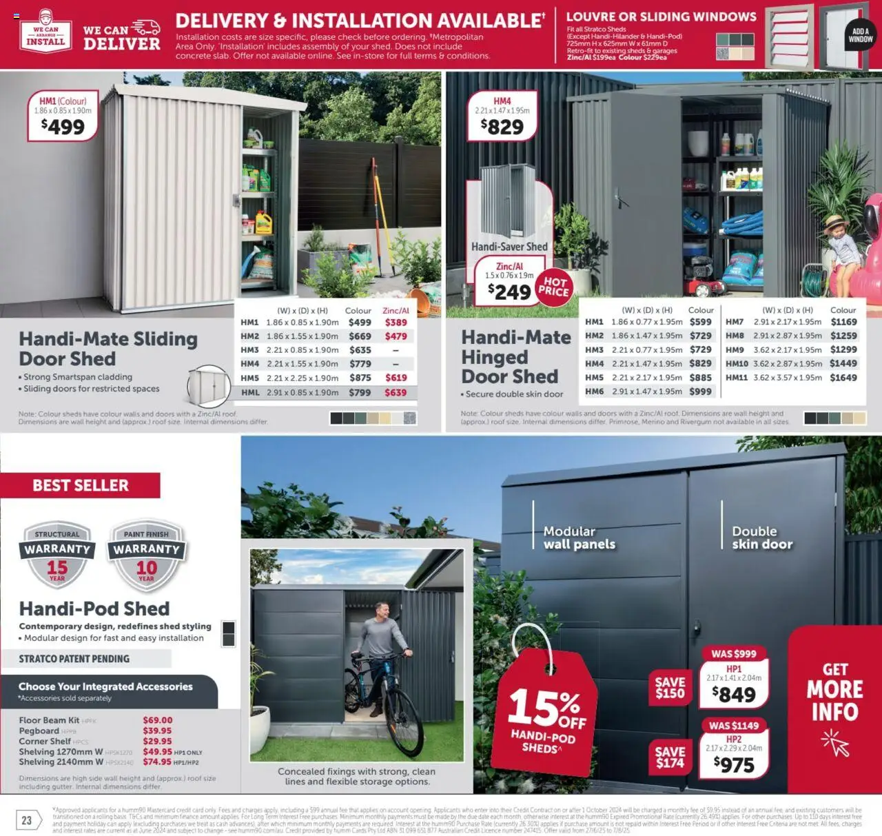 Stratco catalogue - valid from 27.06.2025 | Page: 23 | Products: Shelf, Door, Window, Date