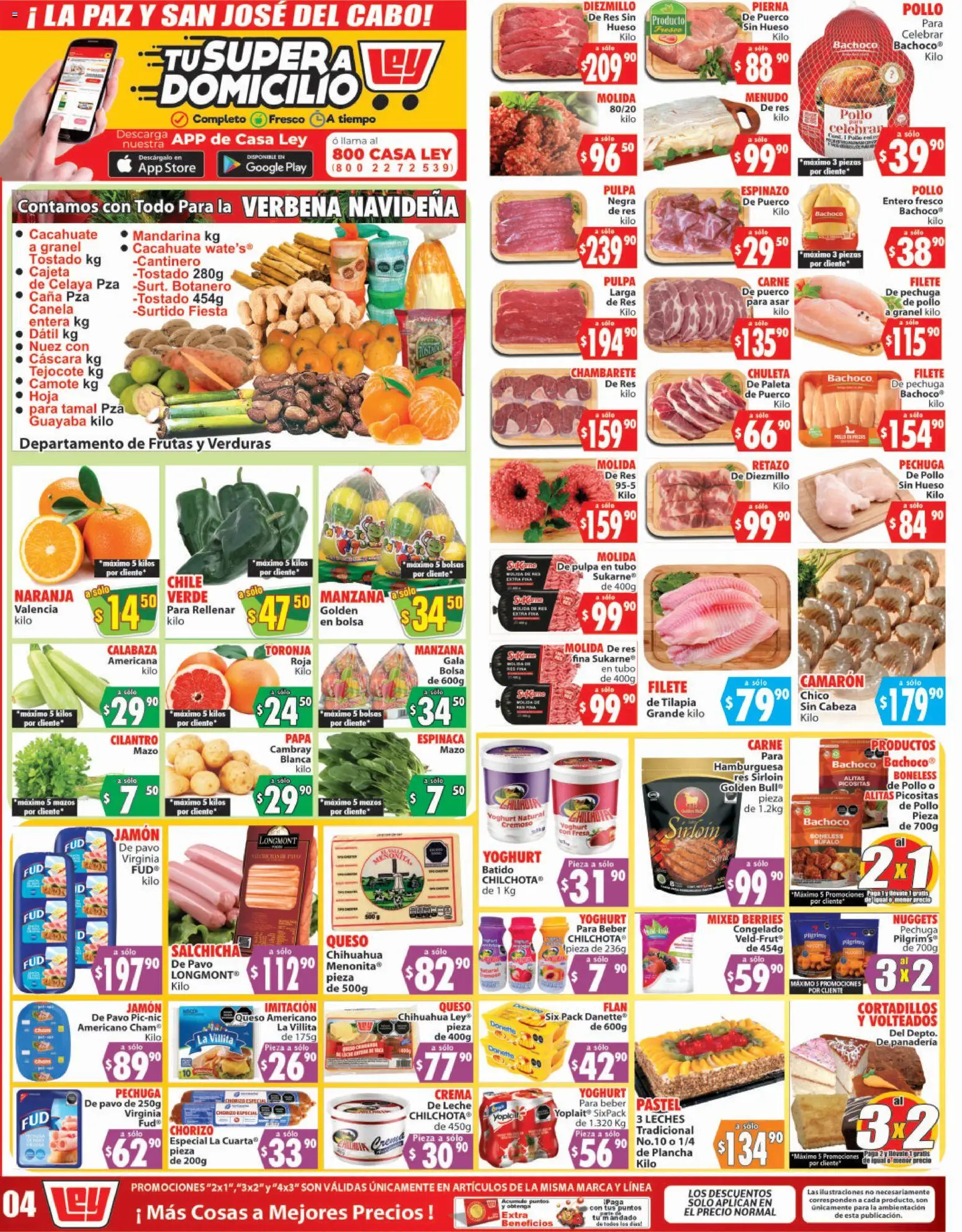 Nuevas ofertas de Casa Ley válidas en toda la República Mexicana desde el 30.12.2025. ¡Encuentra las mejores ofertas en Casa Ley folleto Autoservicio! | Página: 2 | Productos: Fresa, Salchicha, Jamón, Plancha