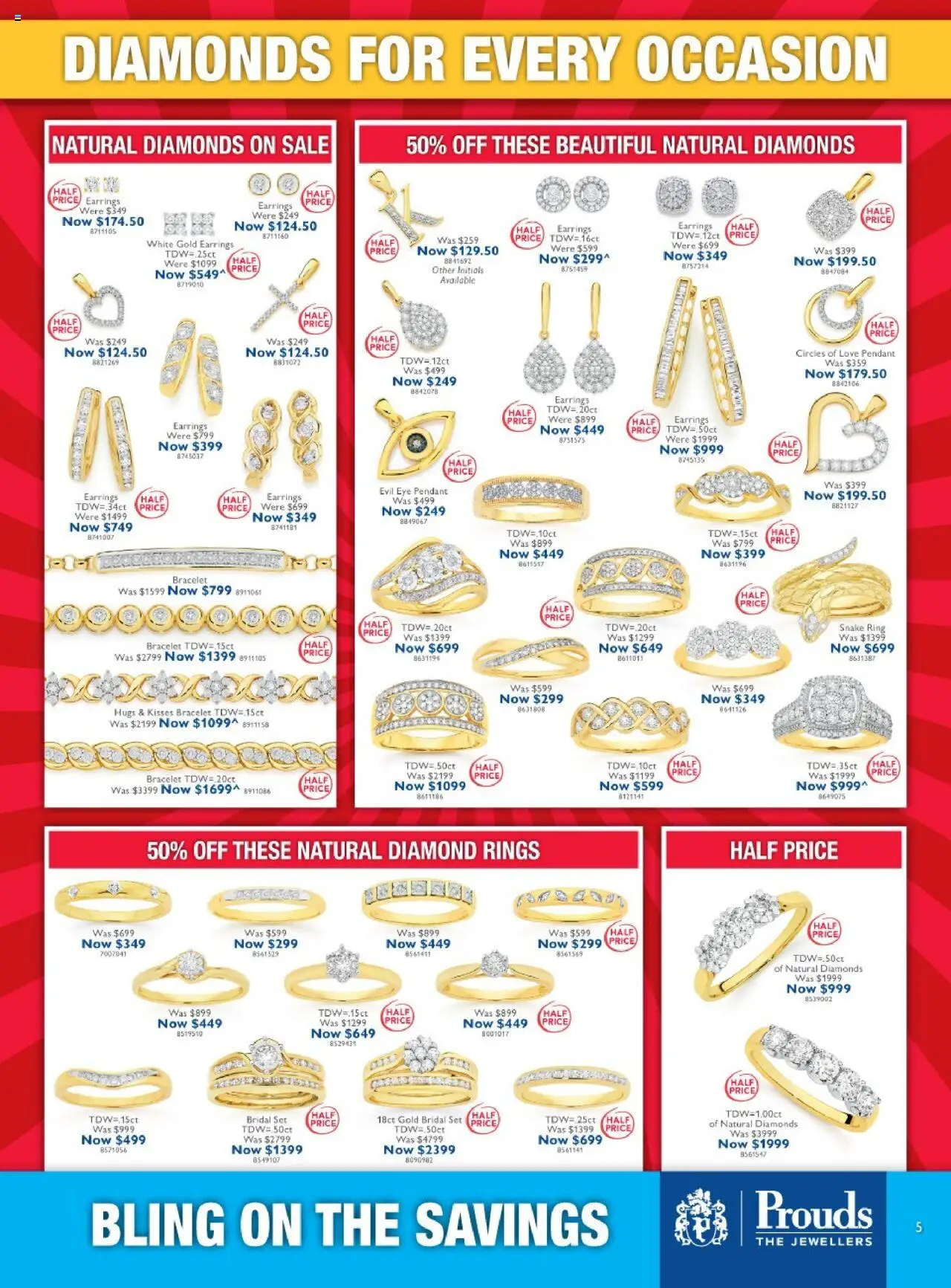 Prouds The Jewellers catalogue - valid from 08.09.2025 | Page: 5 | Products: Diamond, Earrings, Rice, Pendant
