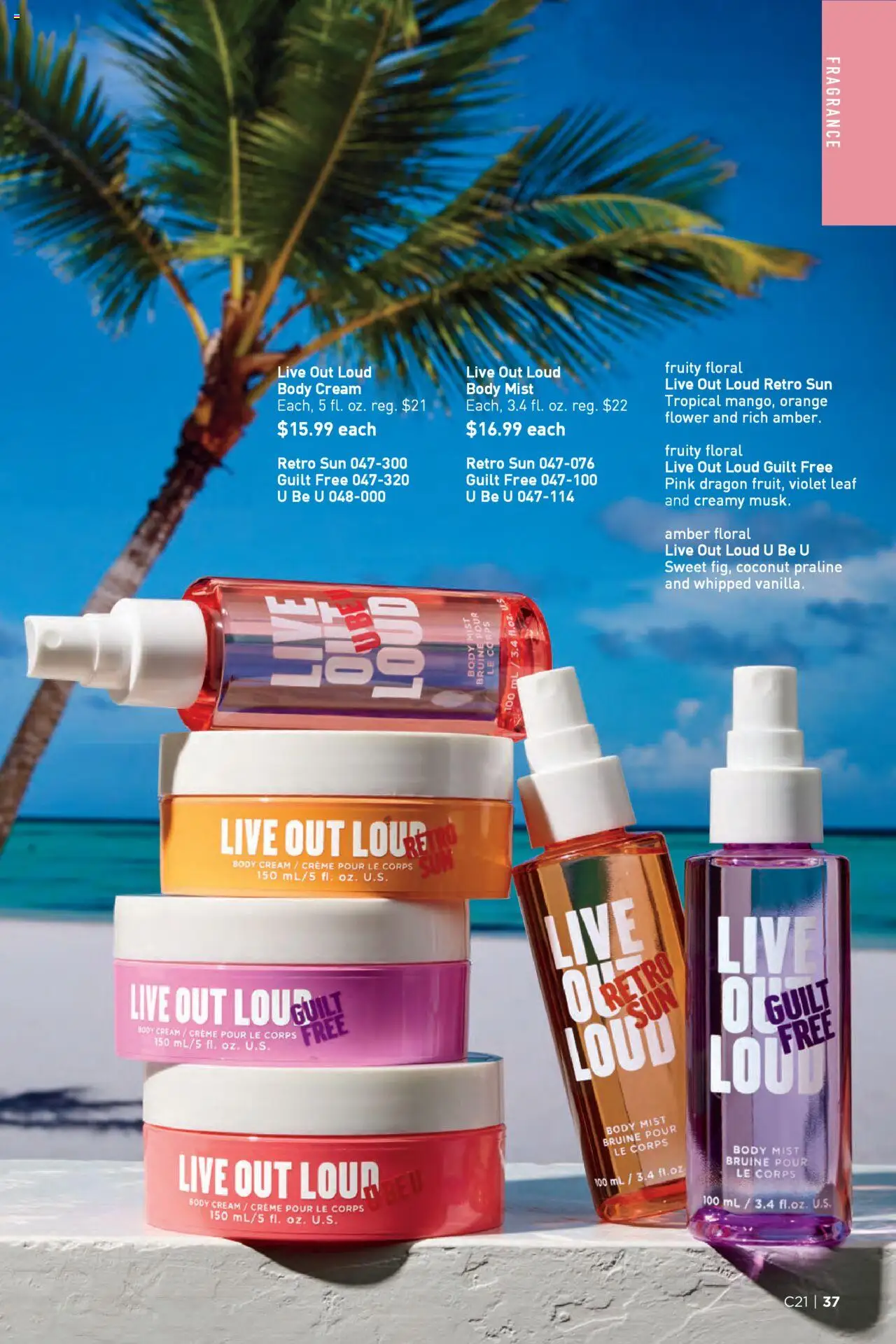 Avon Brochure - valid from 08.10.2025 | Page: 37 | Products: Fragrance, Body cream, Cream