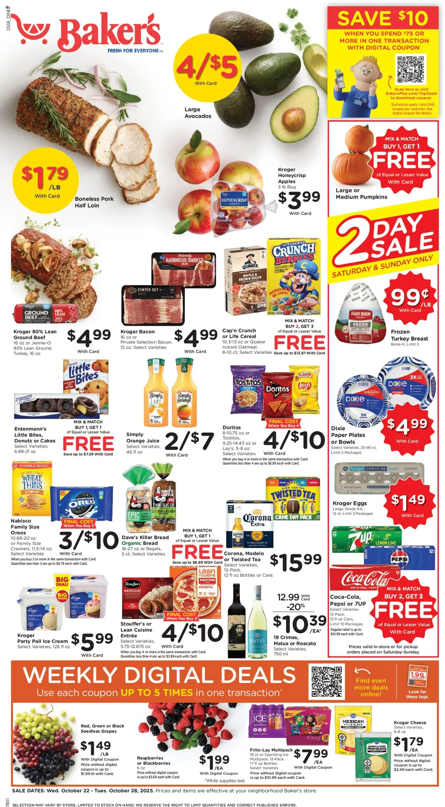 Baker's Weekly Ad - NE - valid from 22.10.2025 | Page: 1