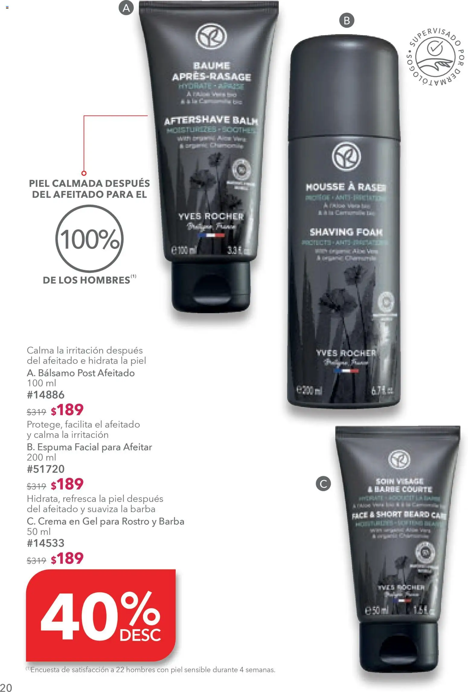 Nuevas ofertas de Yves Rocher válidas en toda la República Mexicana desde el 30.12.2025. ¡Encuentra las mejores ofertas en Yves Rocher campaña 1 2026! | Página: 20 | Productos: Crema, Bálsamo, Espuma, Short