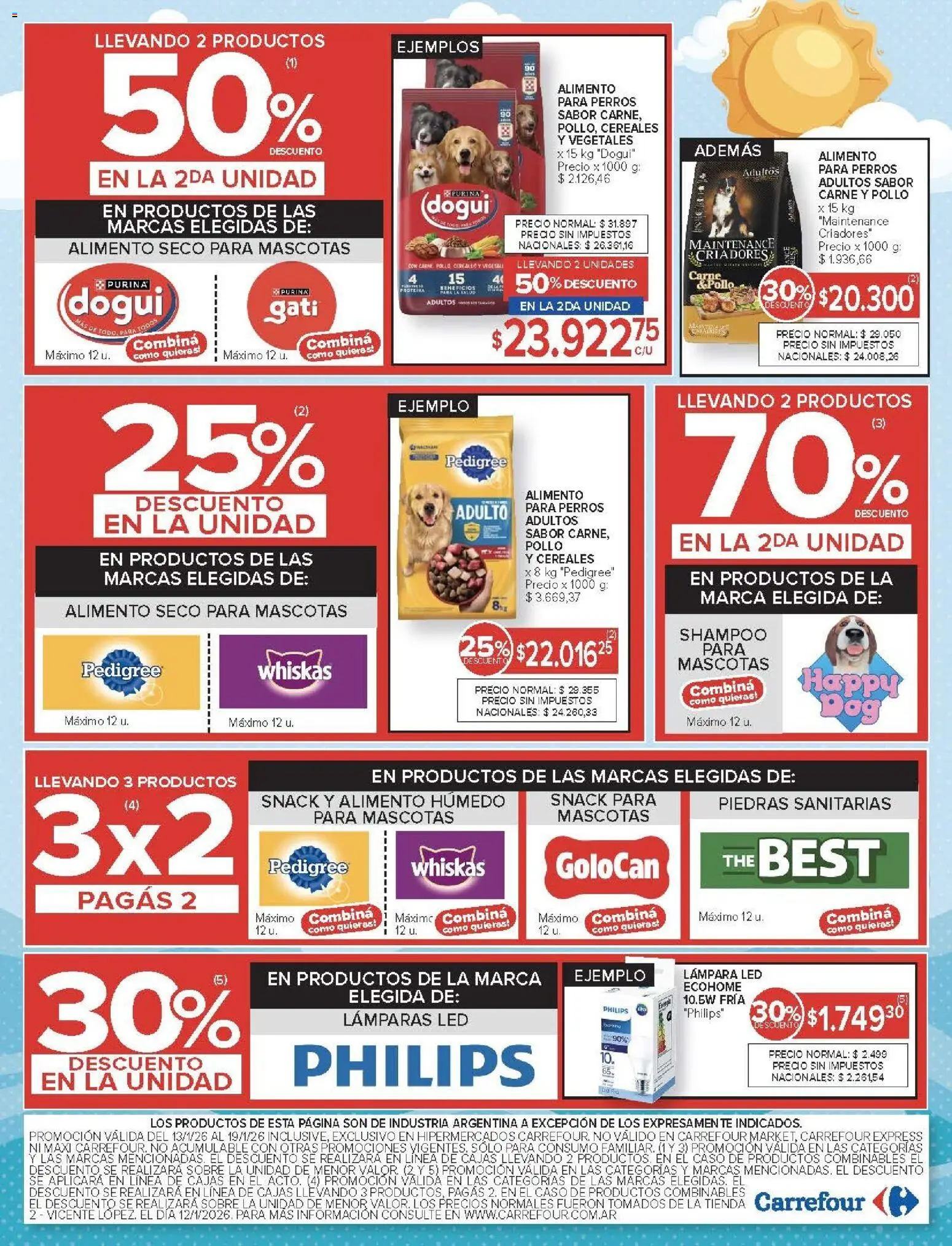 Carrefour ofertas │ válido desde el 13.01.2026 | Página: 23 | Productos: Caso, Sobre, Shampoo, Cereales