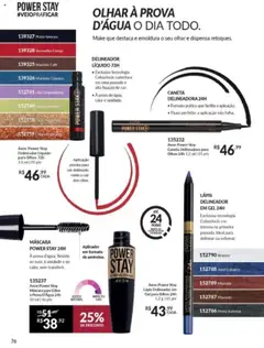 Avon - Campanha 16 - Pré-Visualização do folheto da loja Avon, válido de 26.09.2025 | Página: 76 | Produtos: Máscara para cílios, Delineador, Caneta, Café