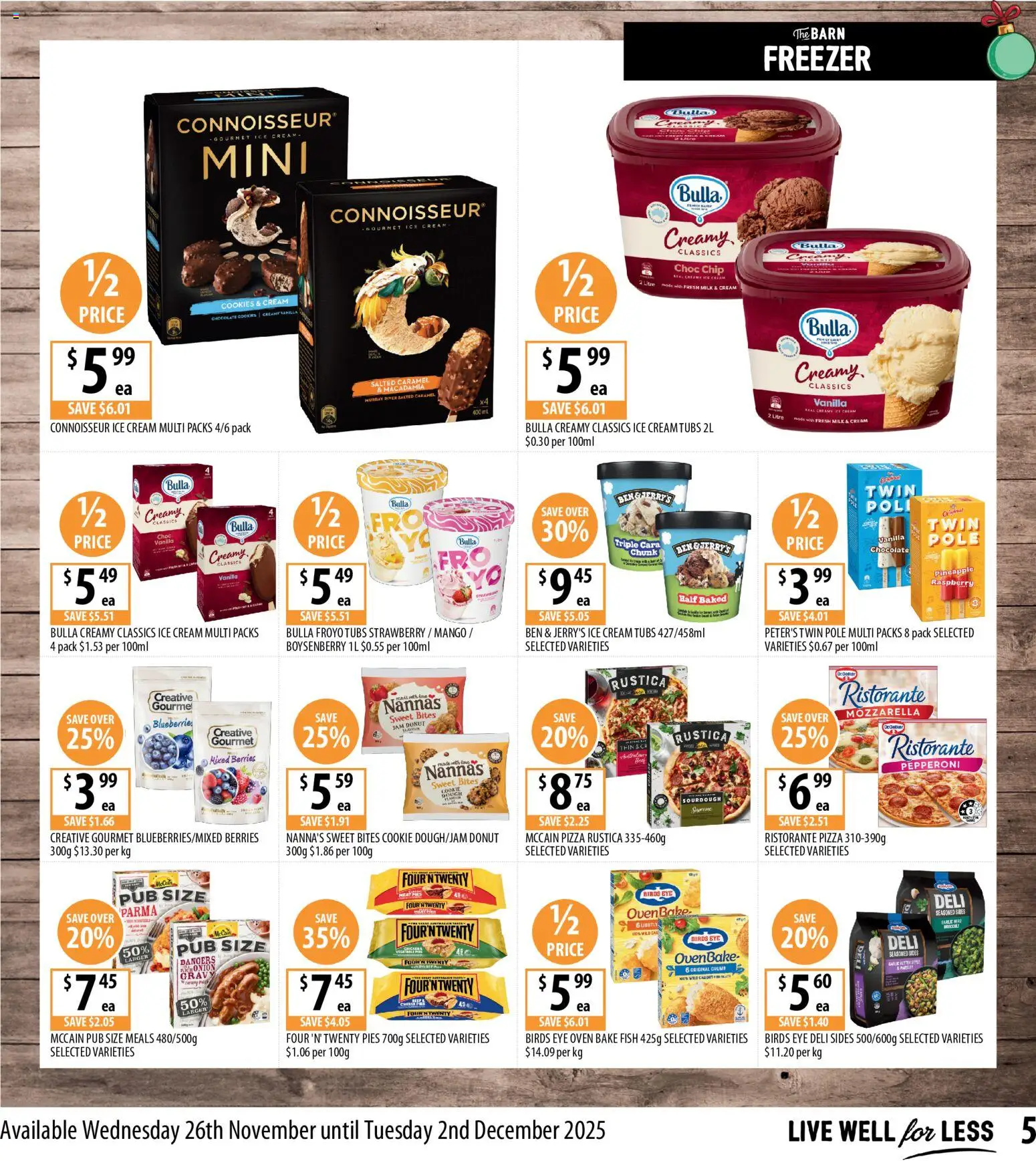Supabarn catalogue - valid from 26.11.2025 | Page: 5 | Products: Chocolate, Ice cream, Blueberries, Freezer