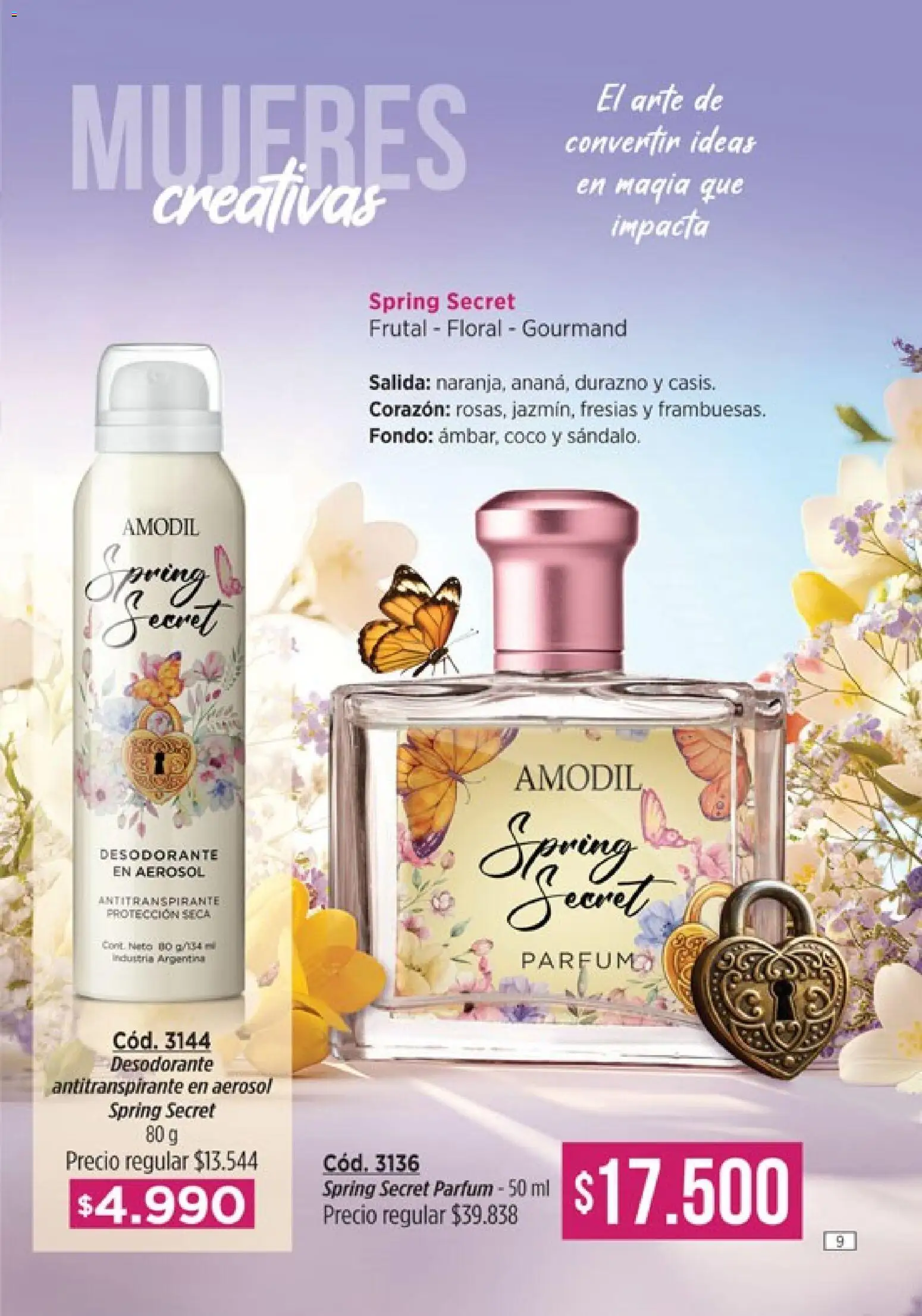 Catálogo Amodil Campaña 4 │ válido desde el 01.03.2026 | Página: 9 | Productos: Durazno, Desodorante, Antitranspirante