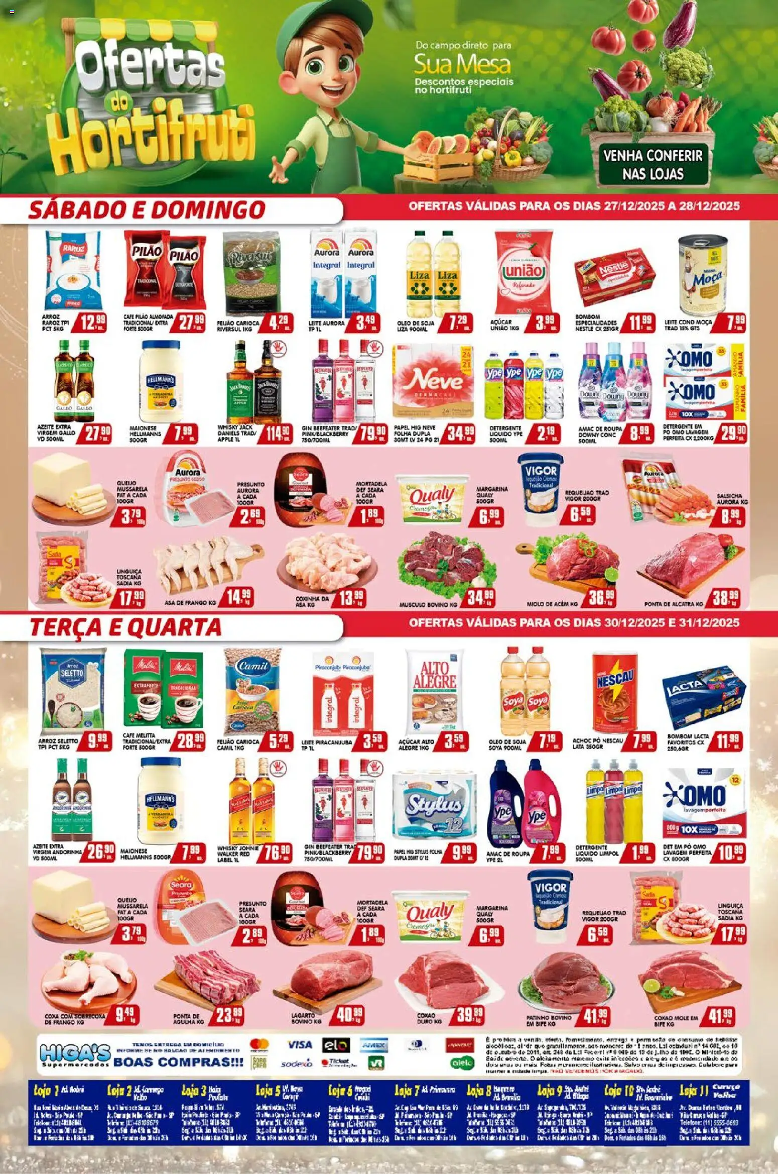Higa's Supermercado Folheto - válido de 26.12.2025 | Página: 4 | Produtos: Almofada, Arroz, Café pilão, Soja