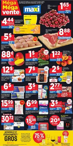 Preview of Maxi weekly flyer / circulaire from shop Maxi valid from 10.07.2025