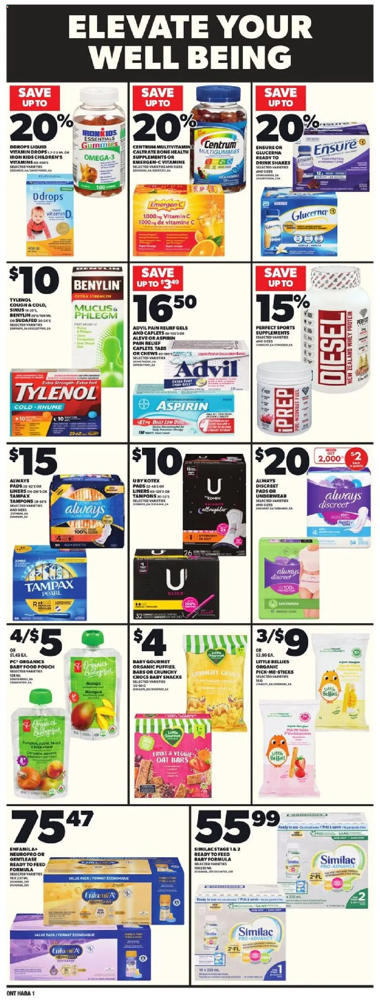 Loblaws flyer valid from 11.09.2025 | Page: 14 | Products: PC, Iron, Underwear