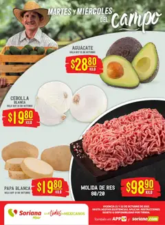 Vista previa de Soriana - Martes y Miércoles del Campo Híper: Ags, Nay, Jal, Qro, Col, Mich, Gto, Hgo, Tlax, Mor, Pue, Gro, Oax, Edo. de Mex, Vall, nuevo folleto de la tienda, válido en México a partir del 21.10.2025