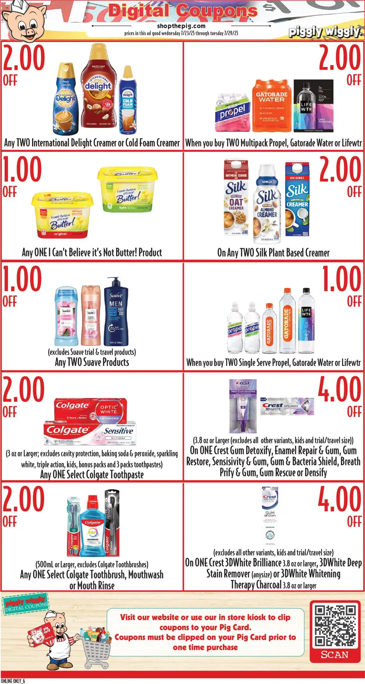 Piggly Wiggly Weekly Ad - valid from 09.07.2025 | Page: 6 | Products: Powder, Shampoo, Toothpaste, Stain remover