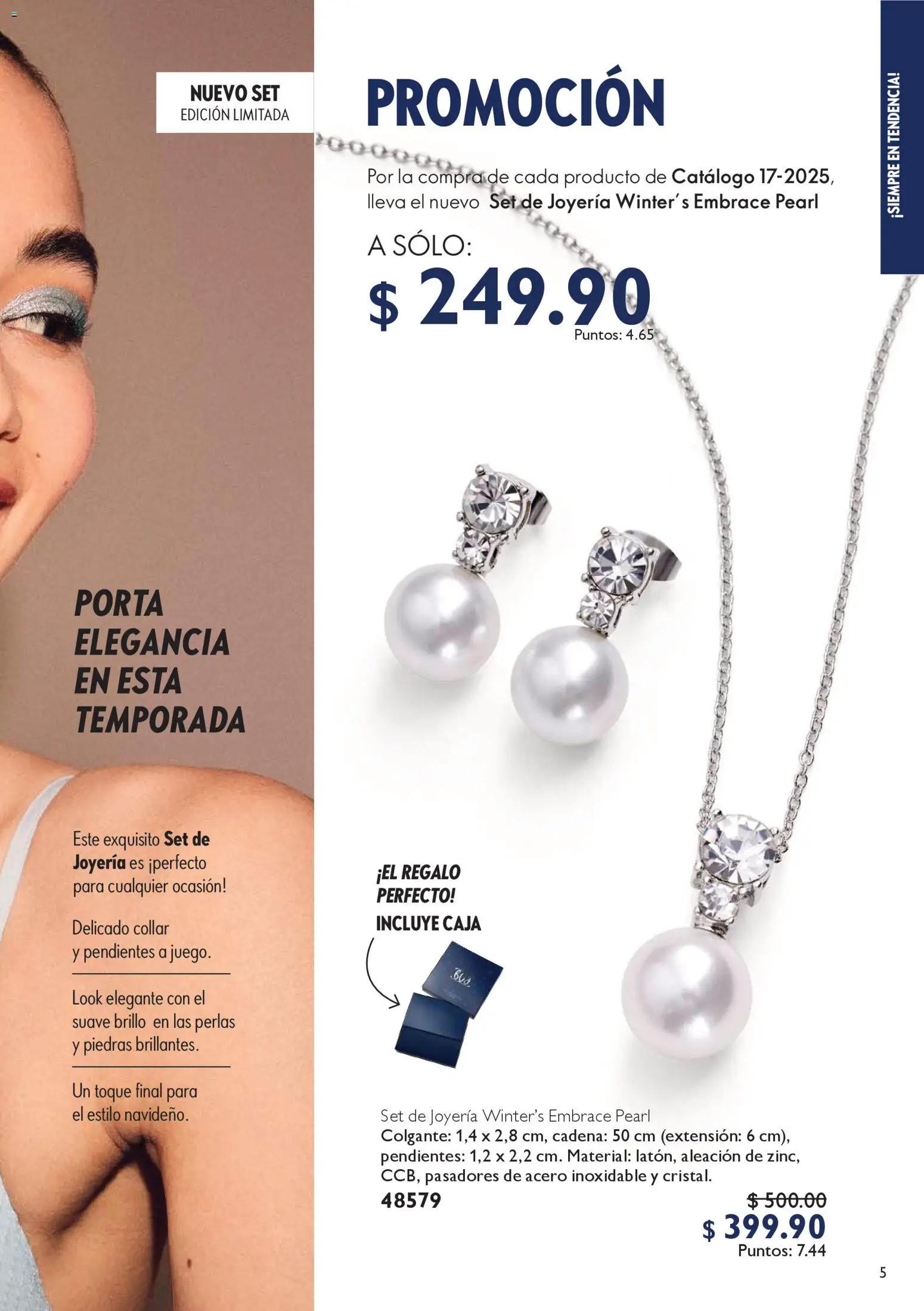 Nuevas ofertas de Oriflame válidas en toda la República Mexicana desde el 06.12.2025. ¡Encuentra las mejores ofertas en Oriflame campaña 12 2025! | Página: 5 | Productos: Extensión, Collar, Caja, Cadena