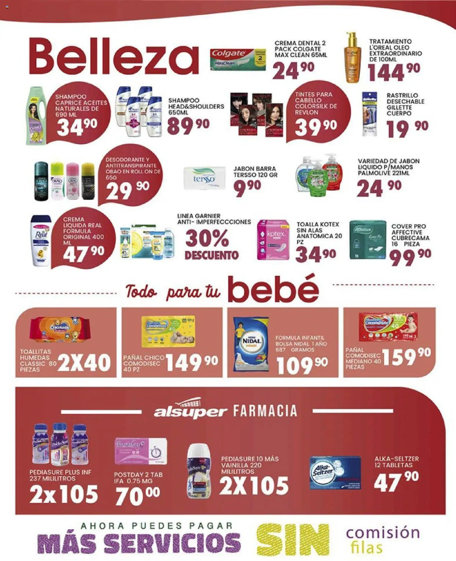 Nuevas ofertas de Alsuper válidas en toda la República Mexicana desde el 07.04.2026. ¡Encuentra las mejores ofertas en Alsuper folleto Chihuahua-Ciudad! | Página: 4 | Productos: Desodorante, Crema, Rastrillo, Toalla