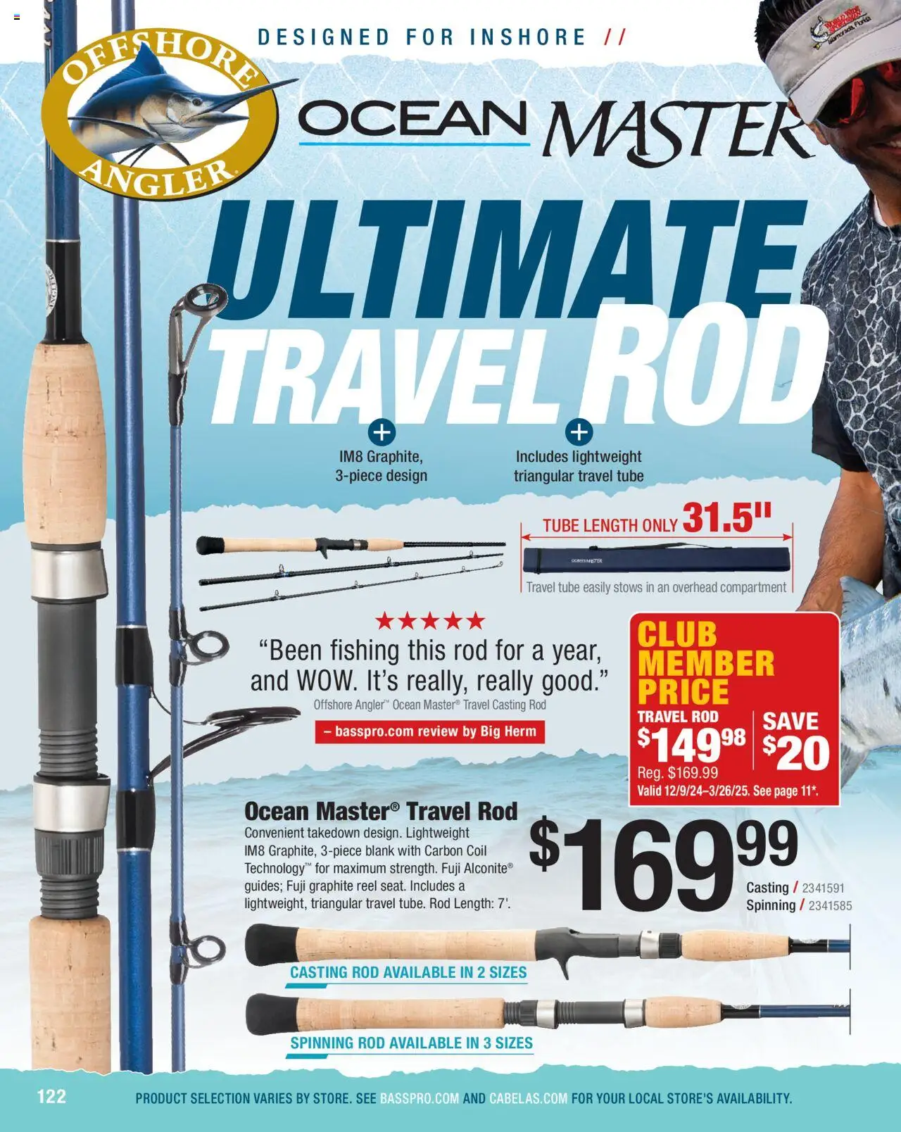 Cabela's Saltwater Specialist 25 - valid from 01.01.2025 | Page: 122 | Products: Rod